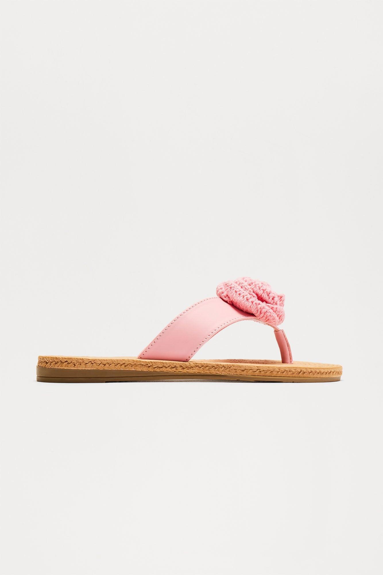 Final Rose Flip Flops - Pink Product Image