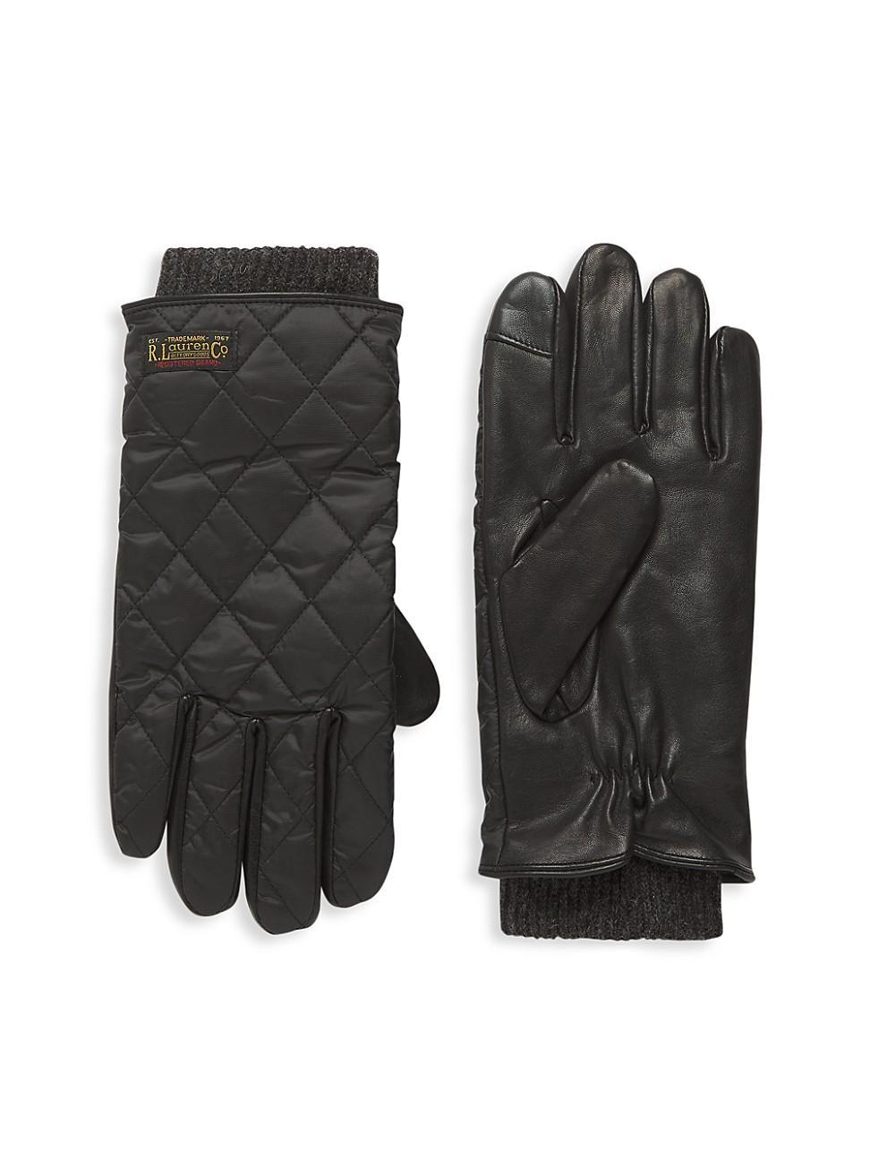 Polo Ralph Lauren Touch Quilted Field Glove with Label Black XL Product Image