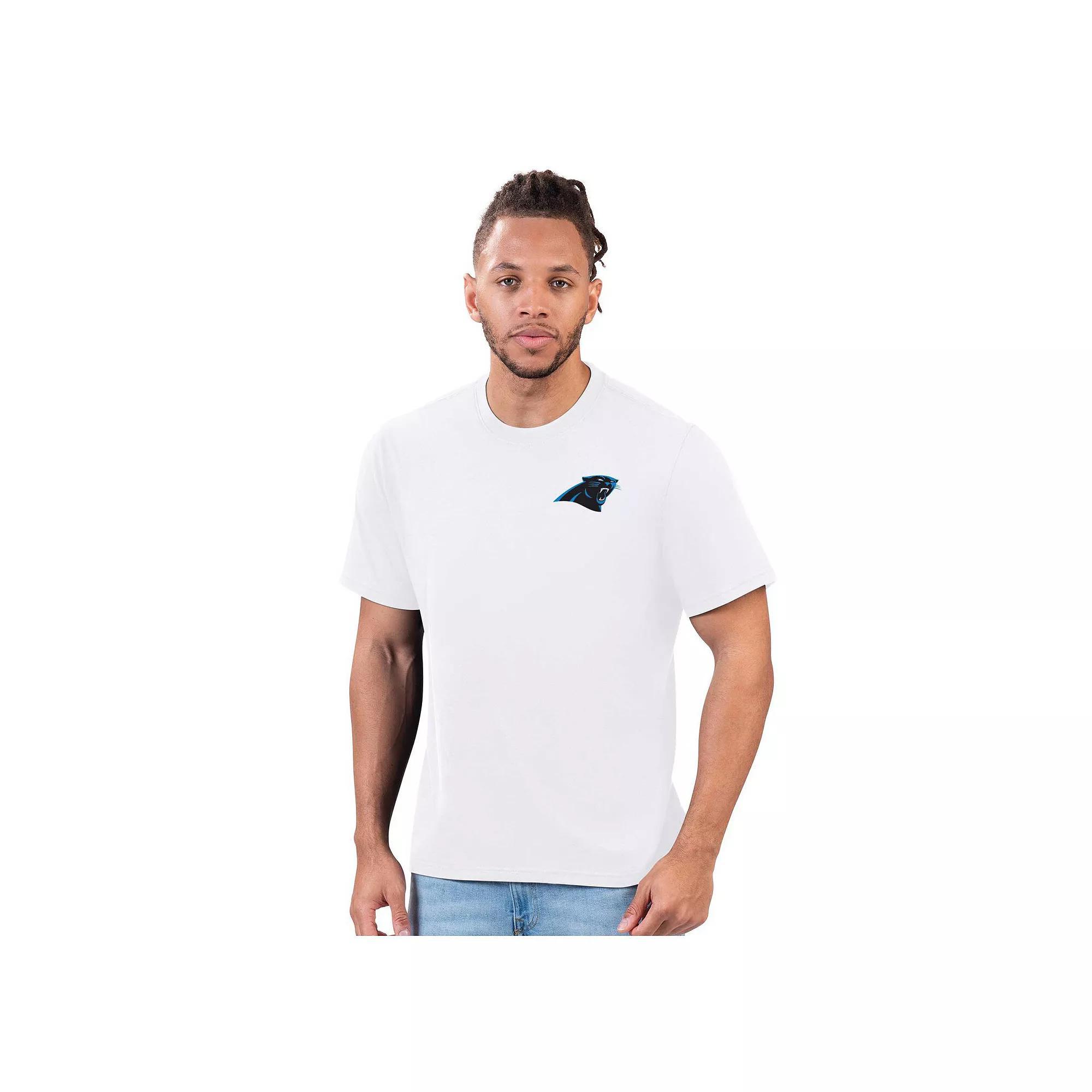 Men's Margaritaville  White Carolina Panthers Pregame T-Shirt, Size: Large Product Image
