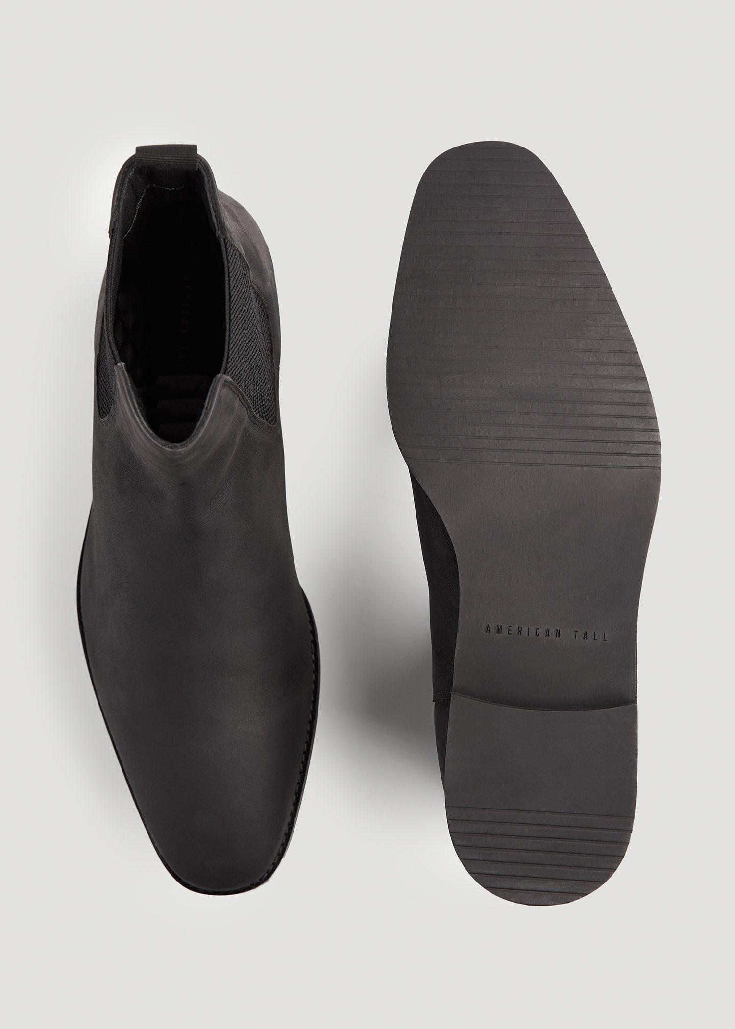 Tall Men's Pull-On Boots in Vintage Black Product Image