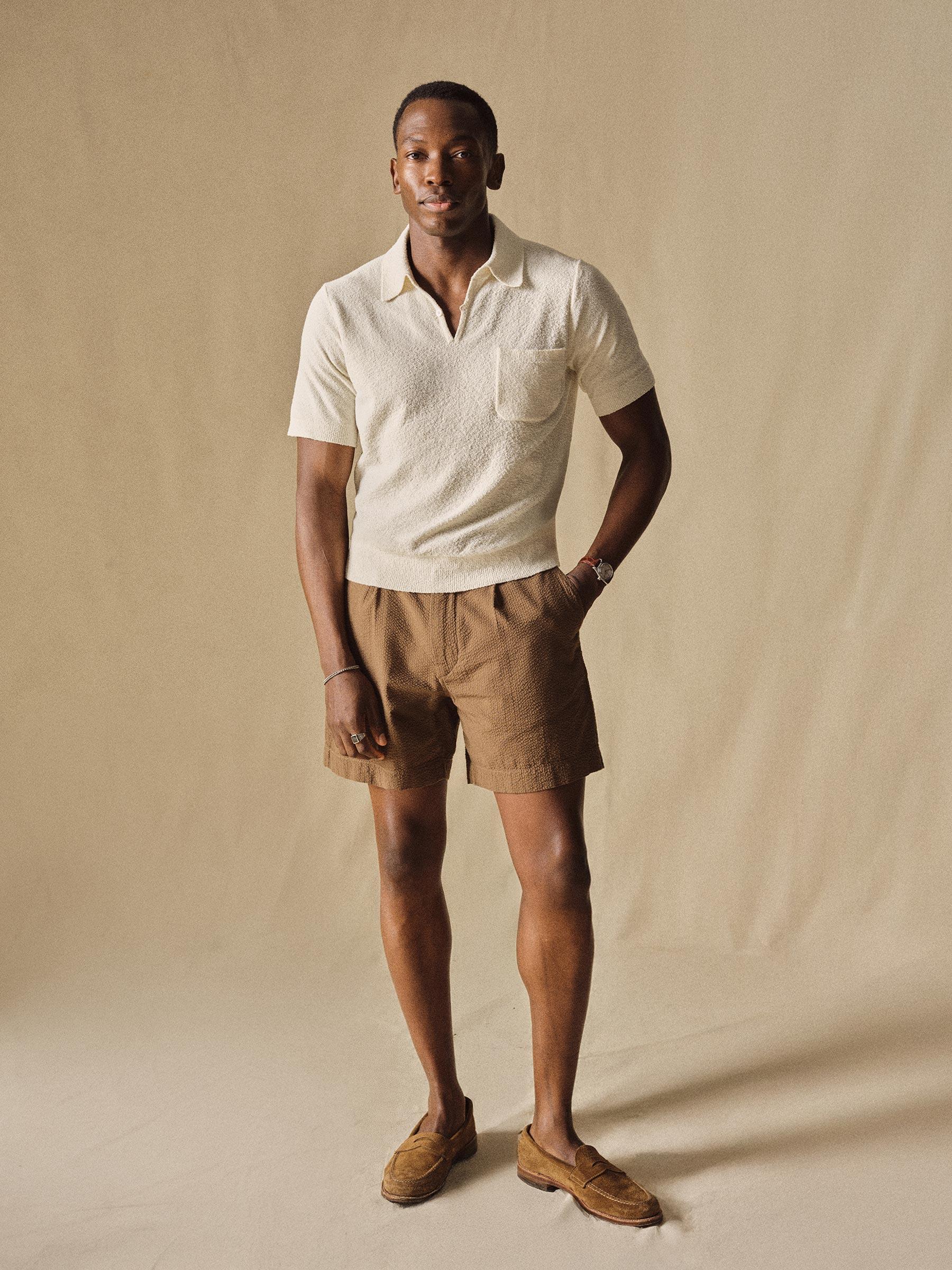Walnut Lightweight Seersucker Carry-On Larsen Short Product Image