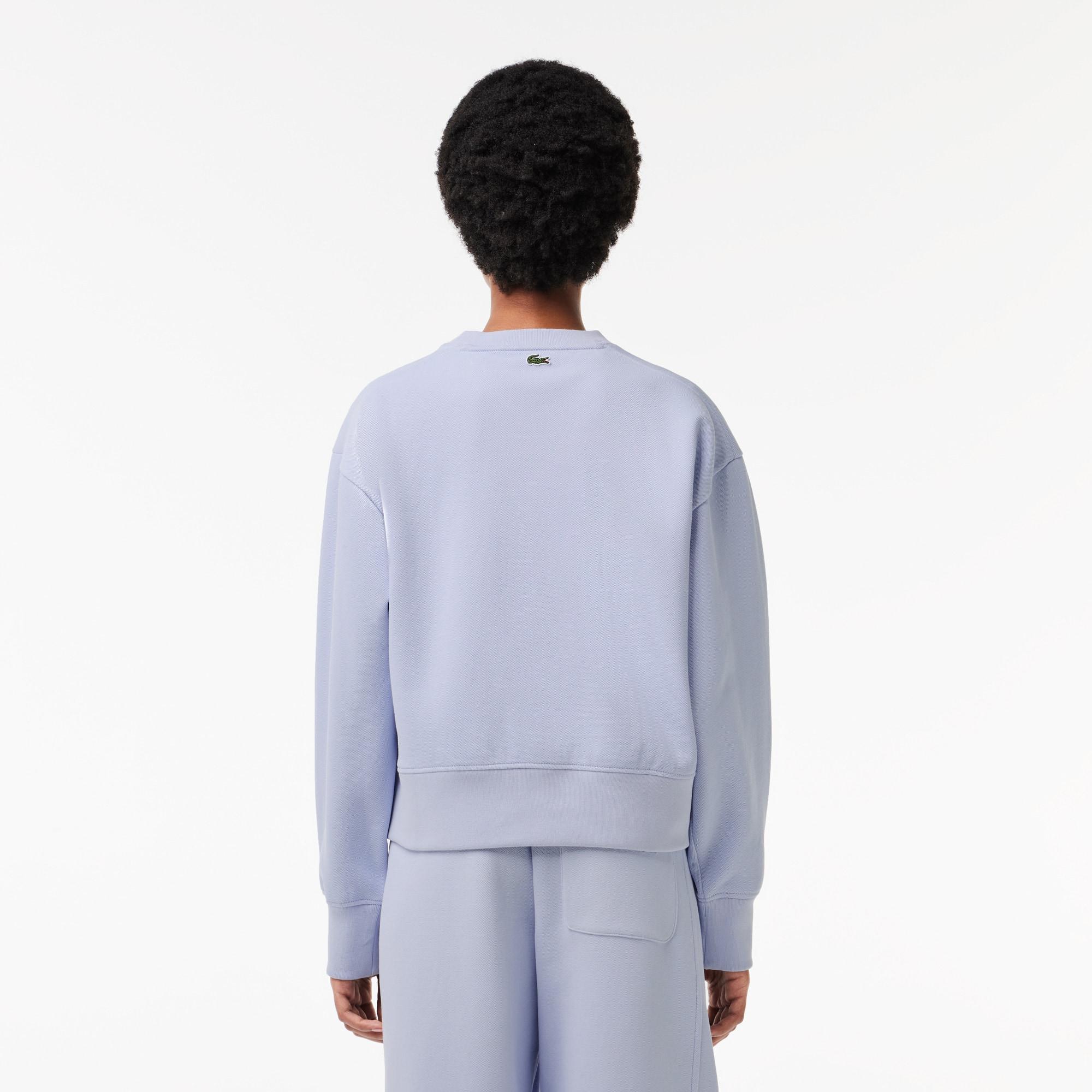 Women's Oversized Piqué Hoodie Product Image