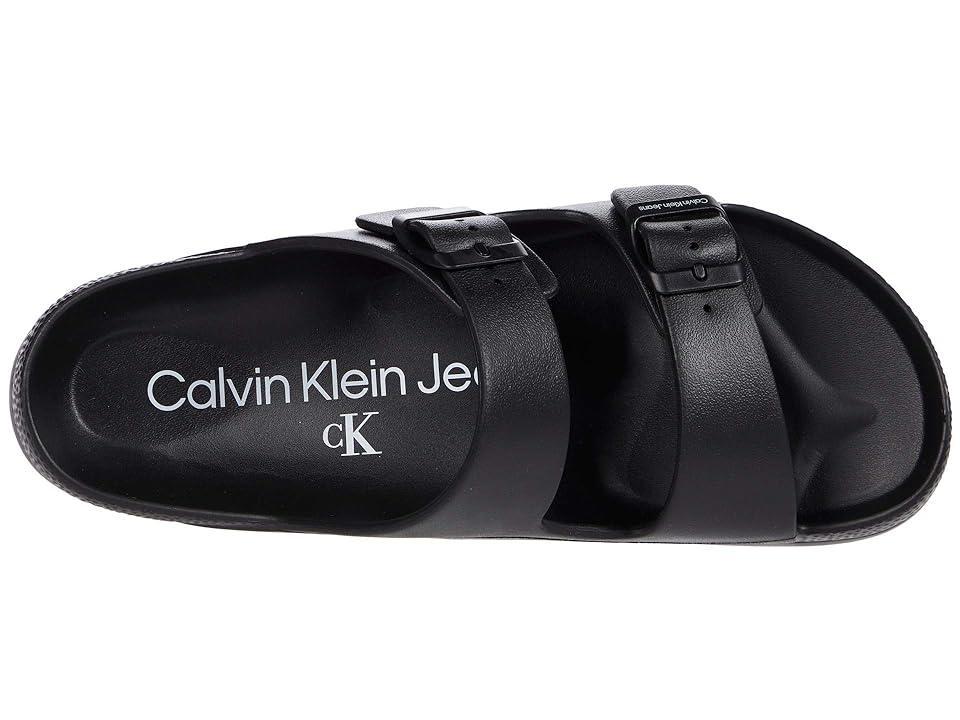 Calvin Klein Men's Men's Zion Double Strap Slide Sandal - White - 8 Product Image