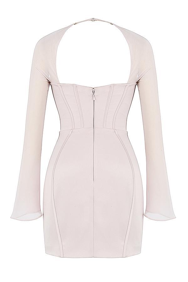 Isra  crystal satin corset mini dress Product Image