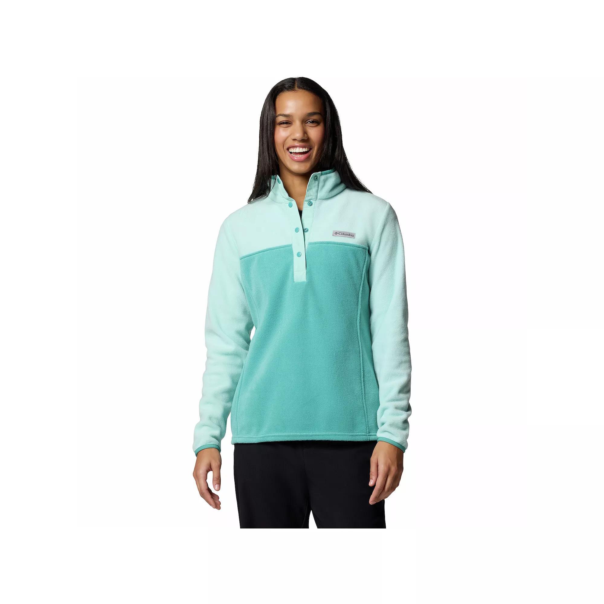 Women's Columbia Benton Springs 1/2 Snap Pullover, Size: XL, Canoe Yellow Wash Product Image