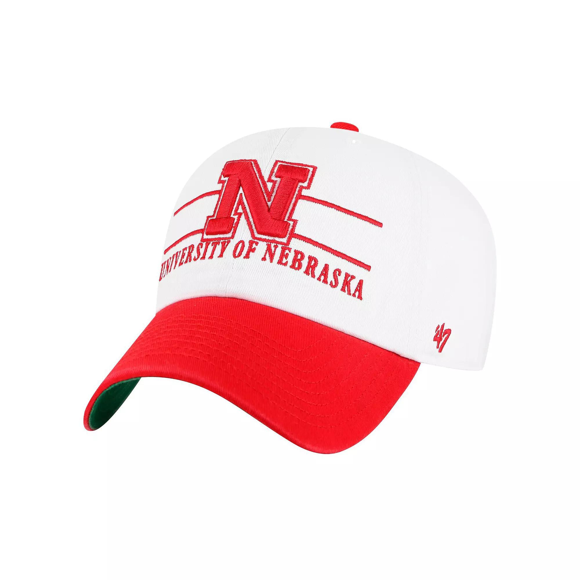 Mens 47 Nebraska Huskers Gridiron Clean Up Adjustable Hat Product Image