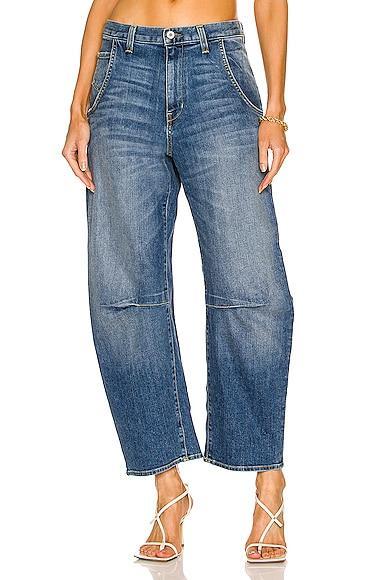 Emerson Wide-Leg Faded Denim Jeans Product Image