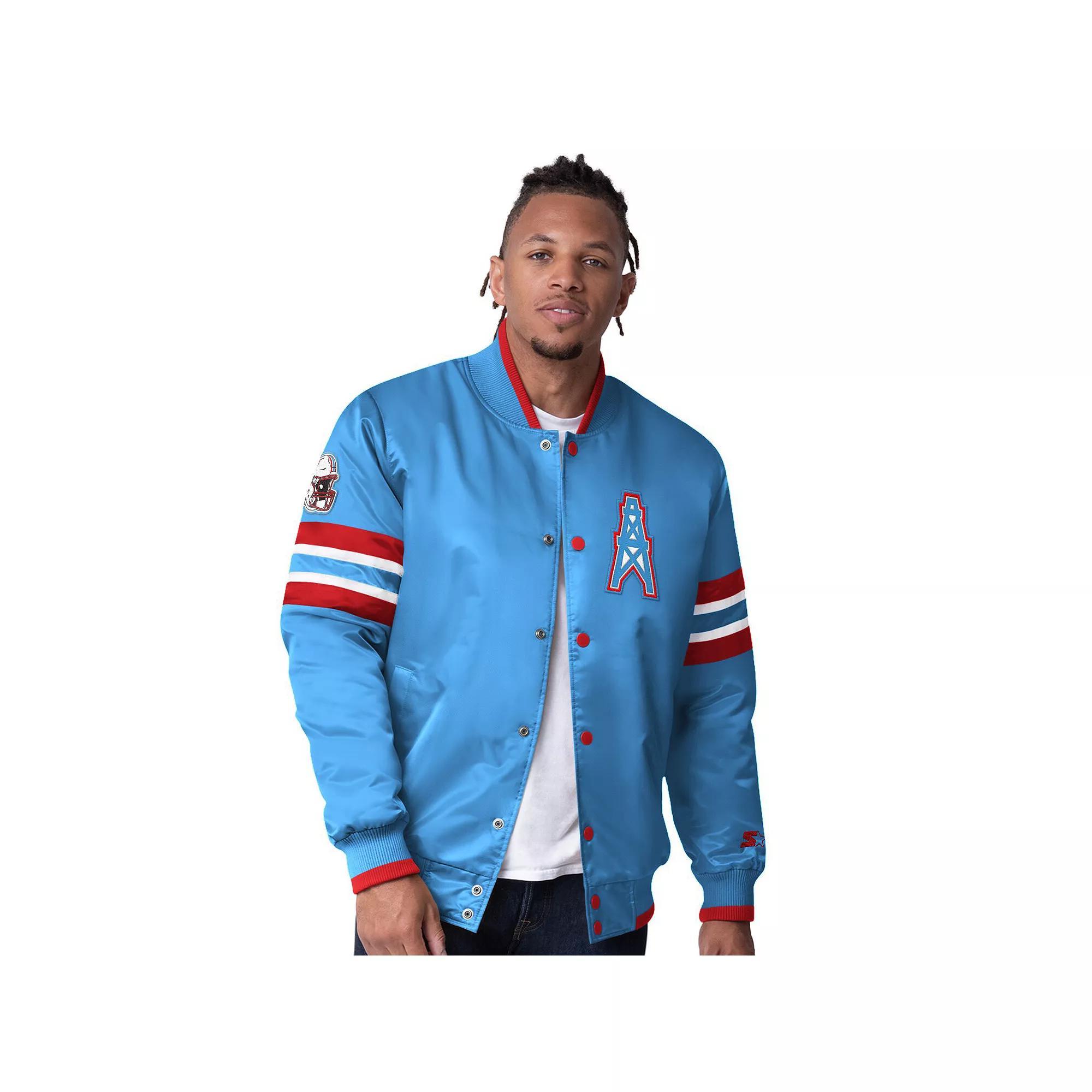 Men's Starter  Orange Tampa Bay Buccaneers Vintage Logo Scout I Full-Snap Varsity Jacket, Size: 2XL Product Image