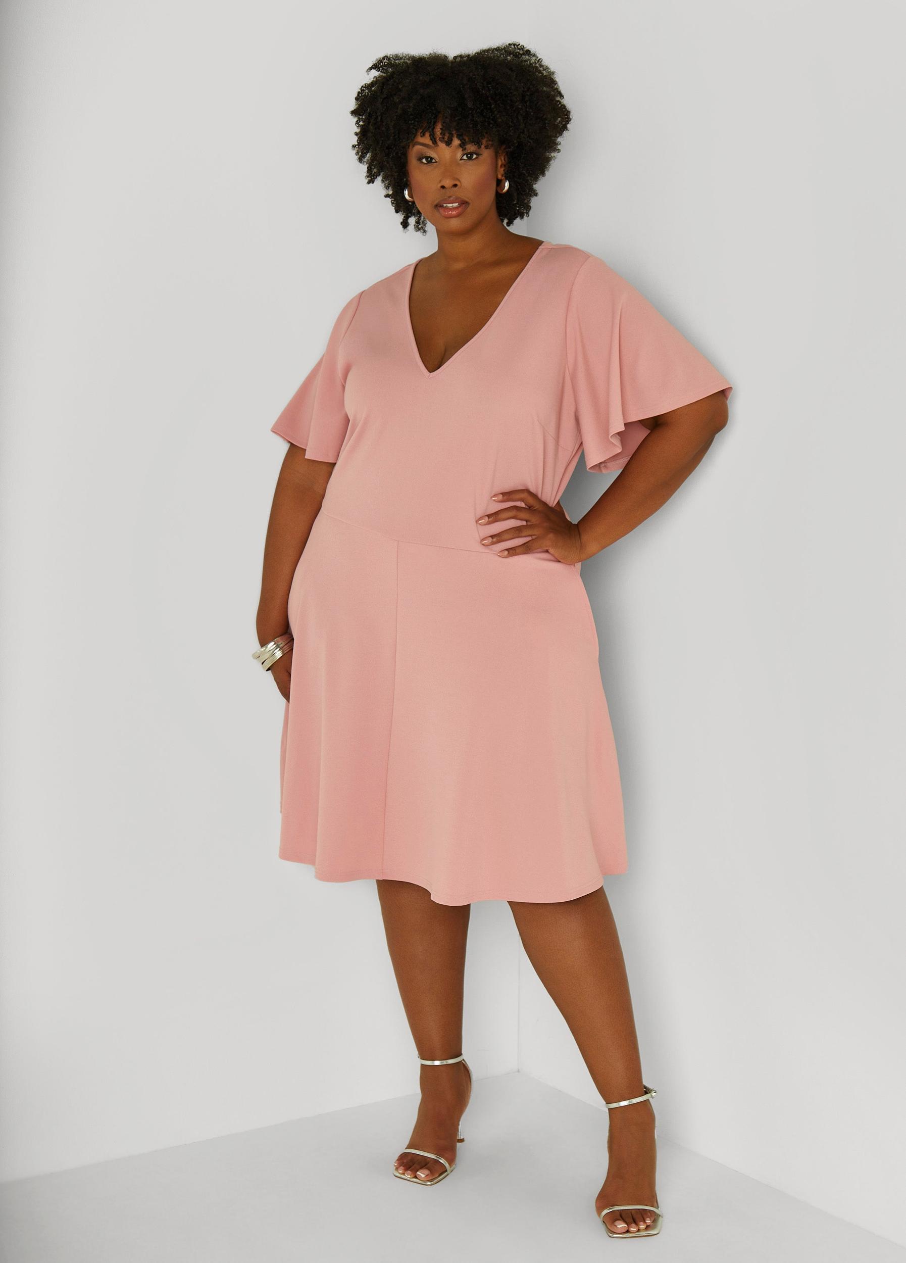 Flutter Sleeve A Line Dress Product Image