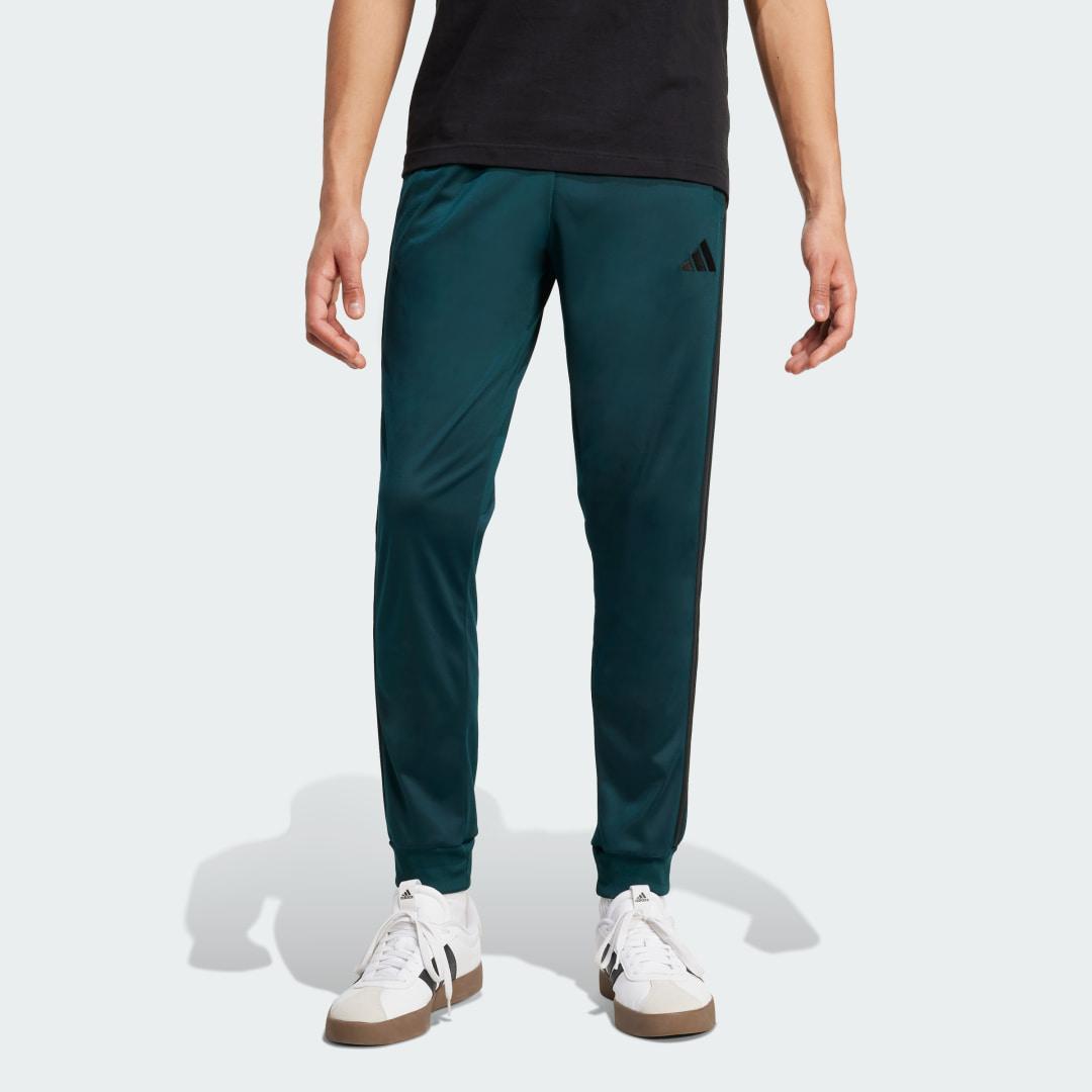 adidas 3-Stripes Tricot Regular Tapered Track Pants Black S Mens Product Image