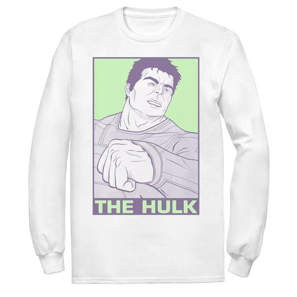 Men's Marvel Avengers Endgame Pop Art Hulk Tee, Size: Small, White Product Image