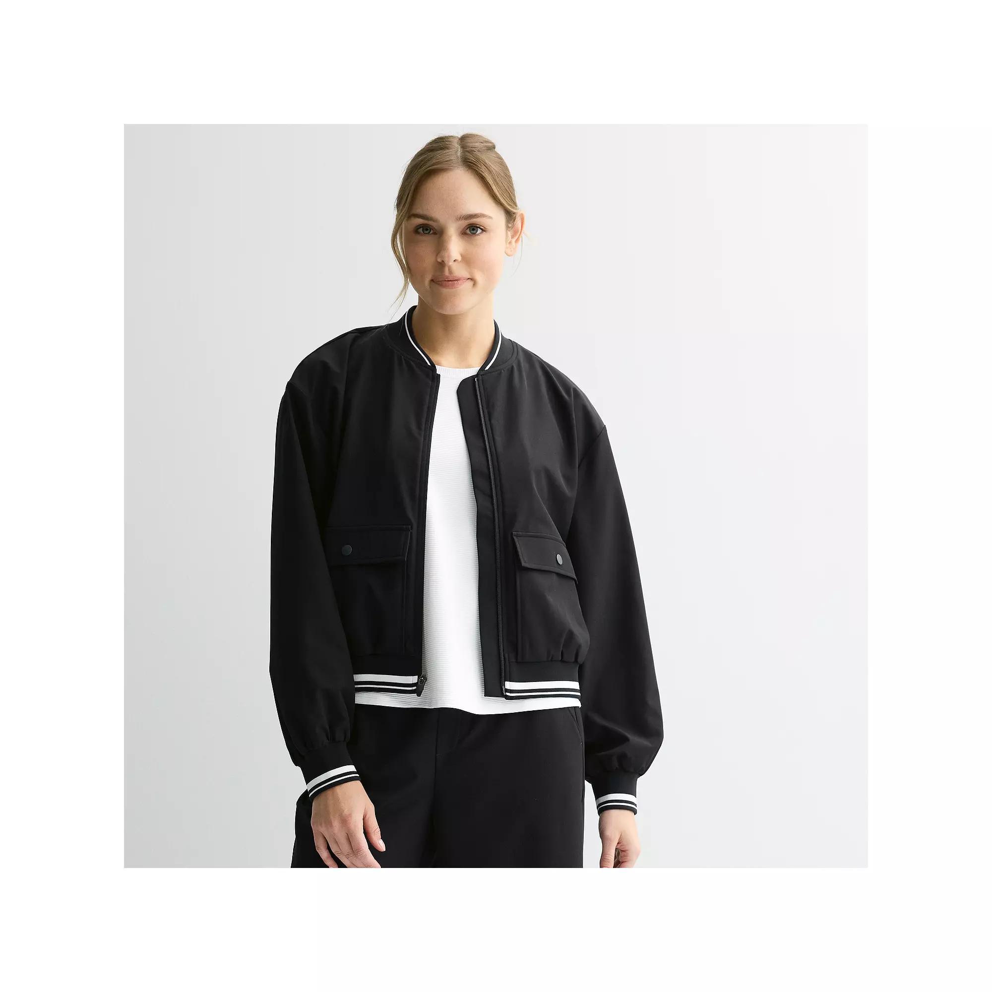 Womens Tek Gear Sport Gear Woven Bomber Jacket Product Image