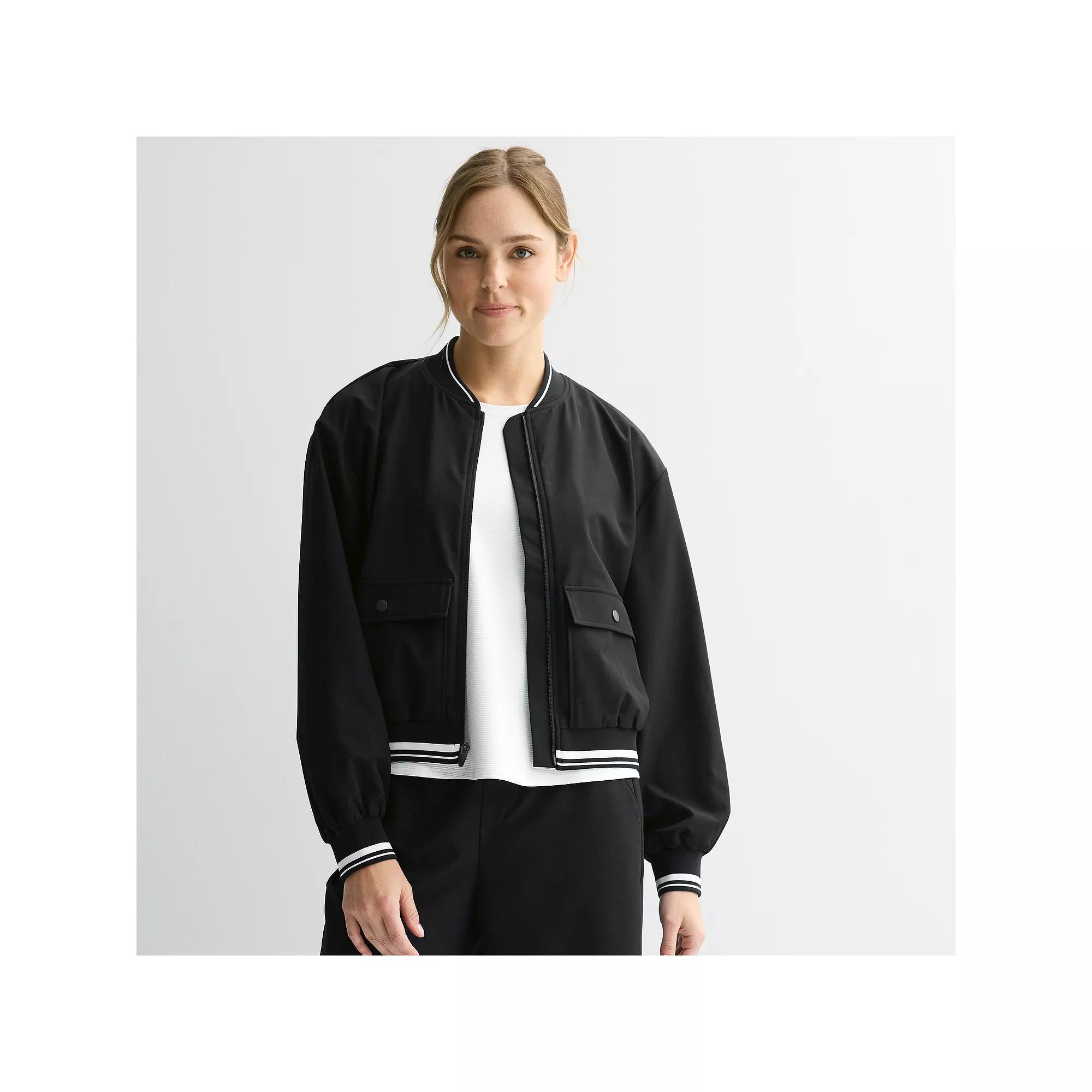 Womens Tek Gear Sport Gear Woven Bomber Jacket Product Image