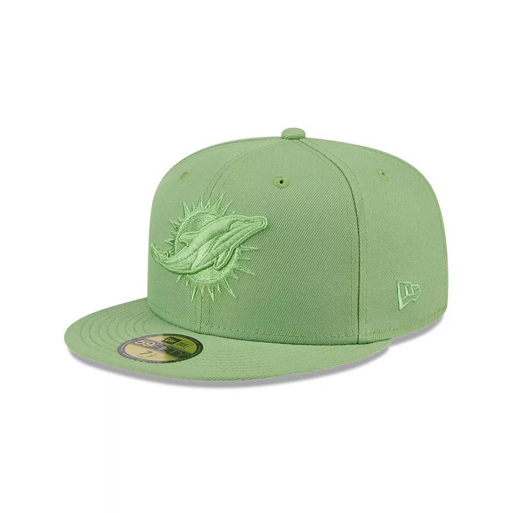 Men's New Era Green Miami Dolphins Color Pack 59FIFTY Fitted Hat, Size: 7 1/4 Product Image