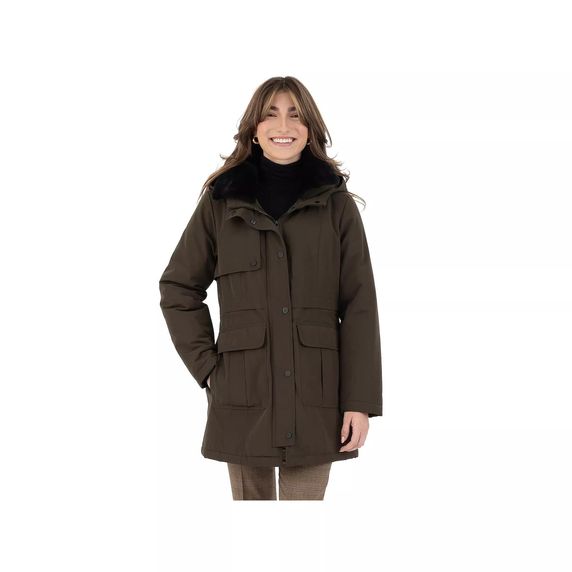 Women's Fleet Street Storm Weight Puffer Coat, Size: Medium, Green Product Image