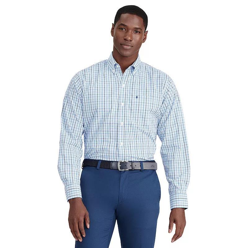 Men's IZOD Classic Button-Down Shirt, Size: Small, Mazarine Blue Product Image