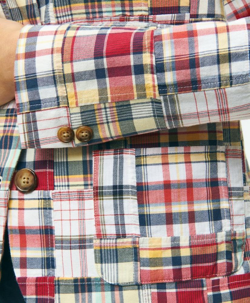 Relaxed Madras Patchwork Jacket In Cotton Product Image