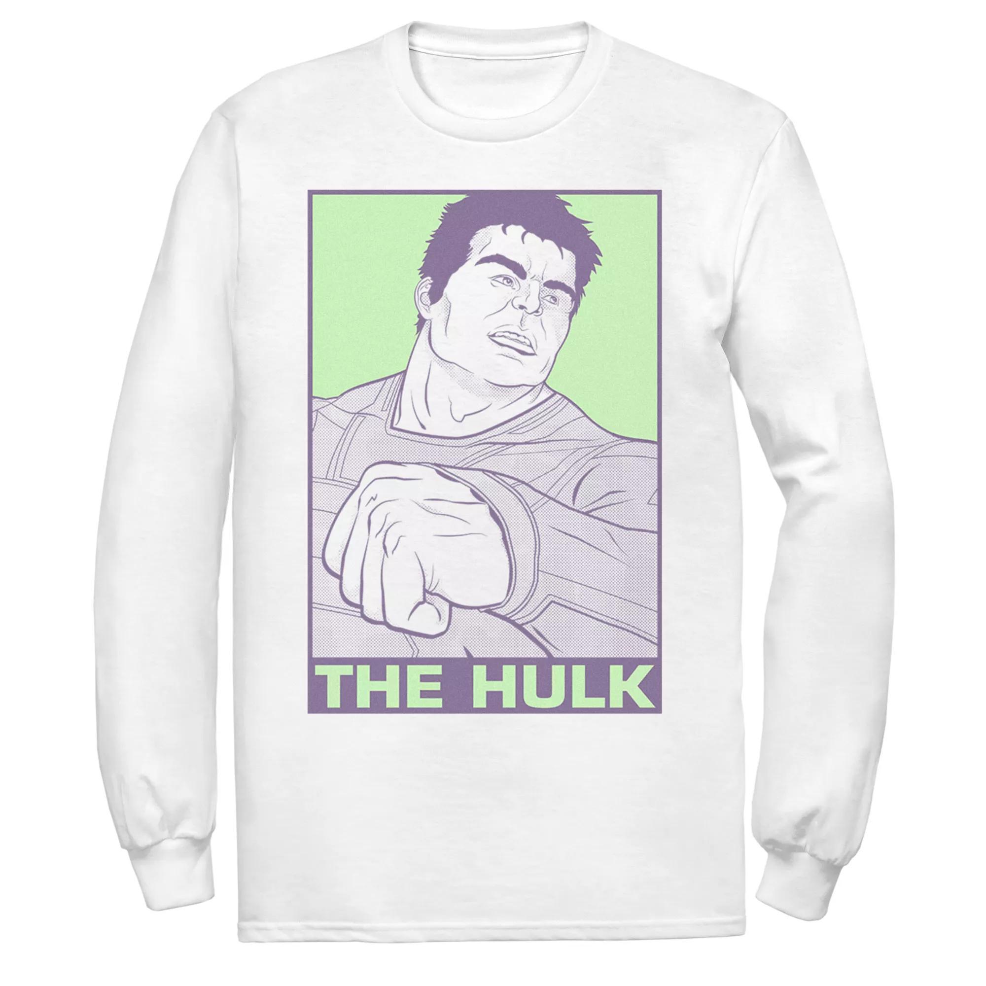 Men's Marvel Avengers Endgame Pop Art Hulk Tee, Size: Small, White Product Image