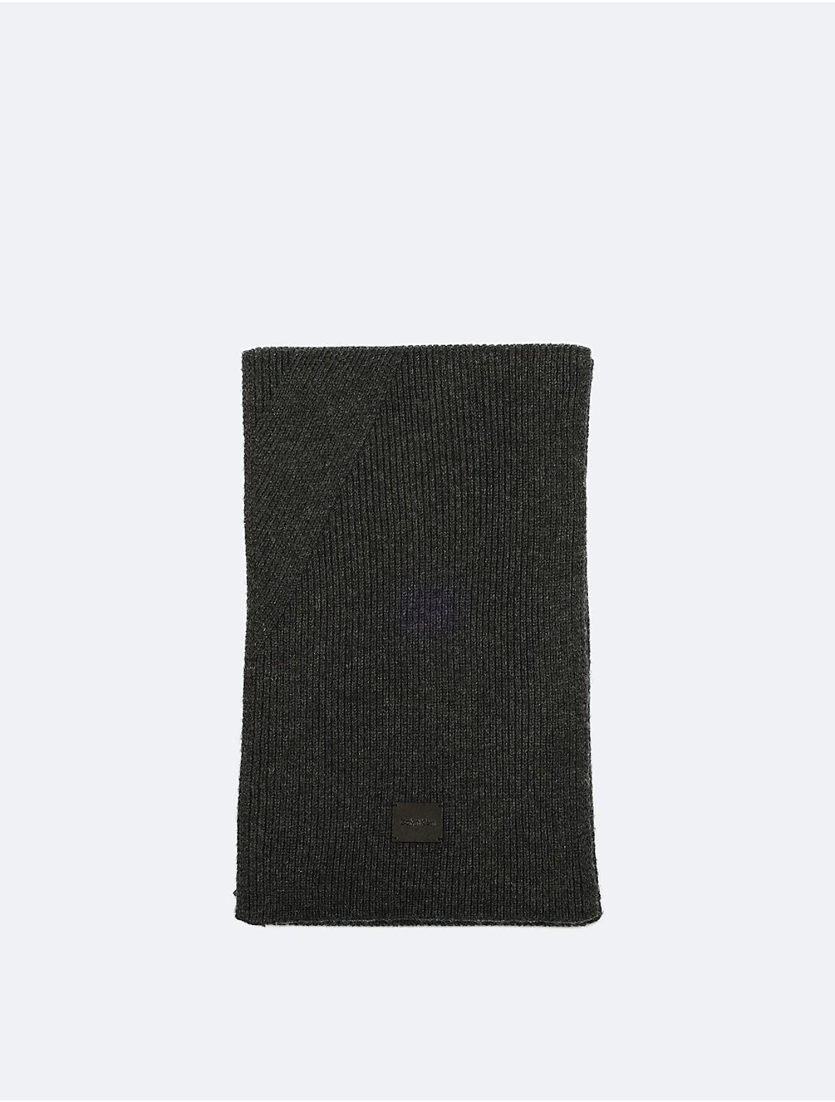 Calvin Klein Women's Solid Ribbed Scarf - Neutral Product Image