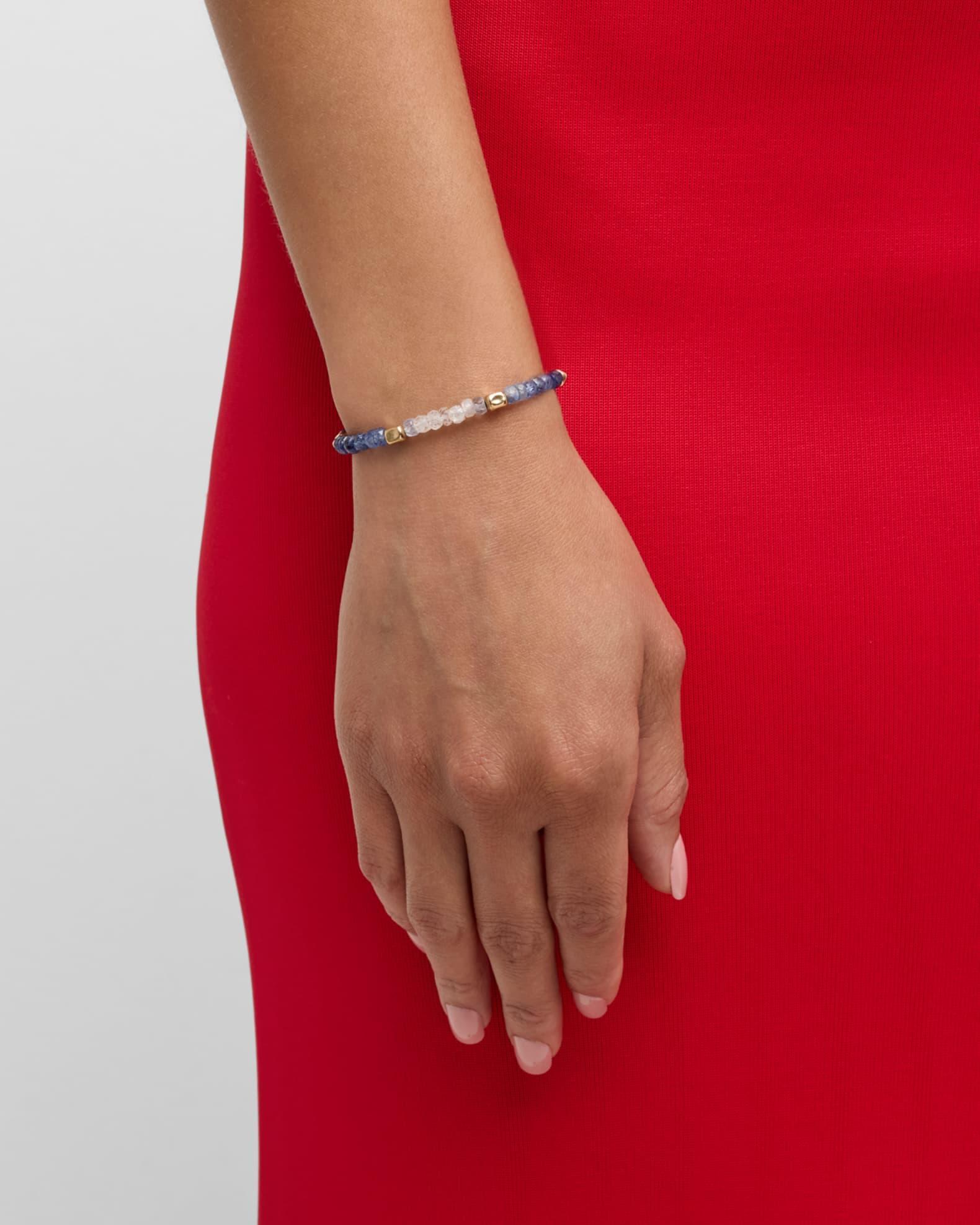 Jumbo Stone and Gold Bead Bracelet  Product Image