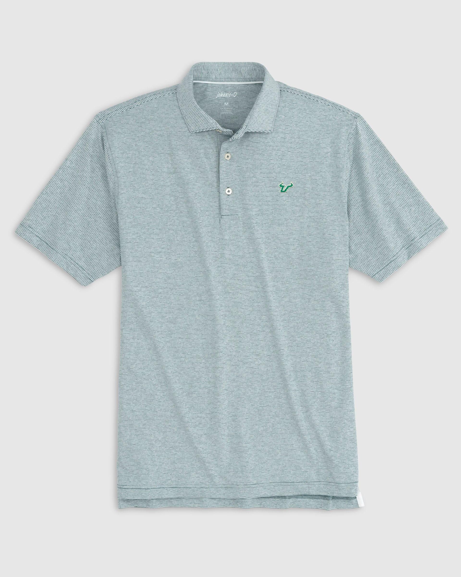 Northeastern Lyndonn Striped Jersey Performance Polo Product Image