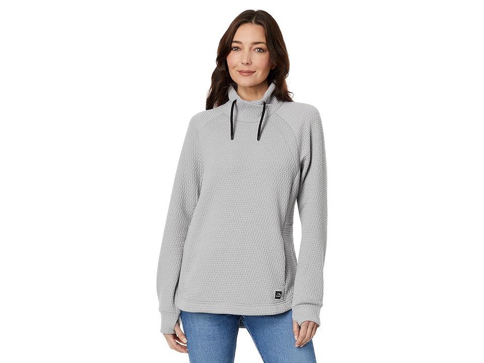 L.L.Bean Ridgeknit Crossneck Pullover (Sea /Midnight Black) Women's Clothing Product Image