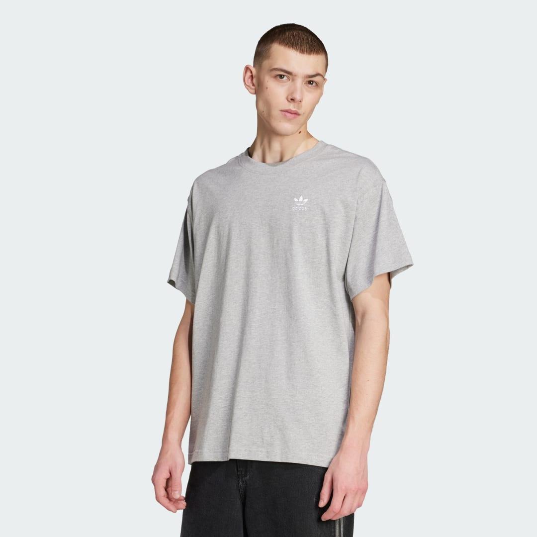 adidas Trefoil Essentials Oversized Tee Wonder White 2XL Mens Product Image