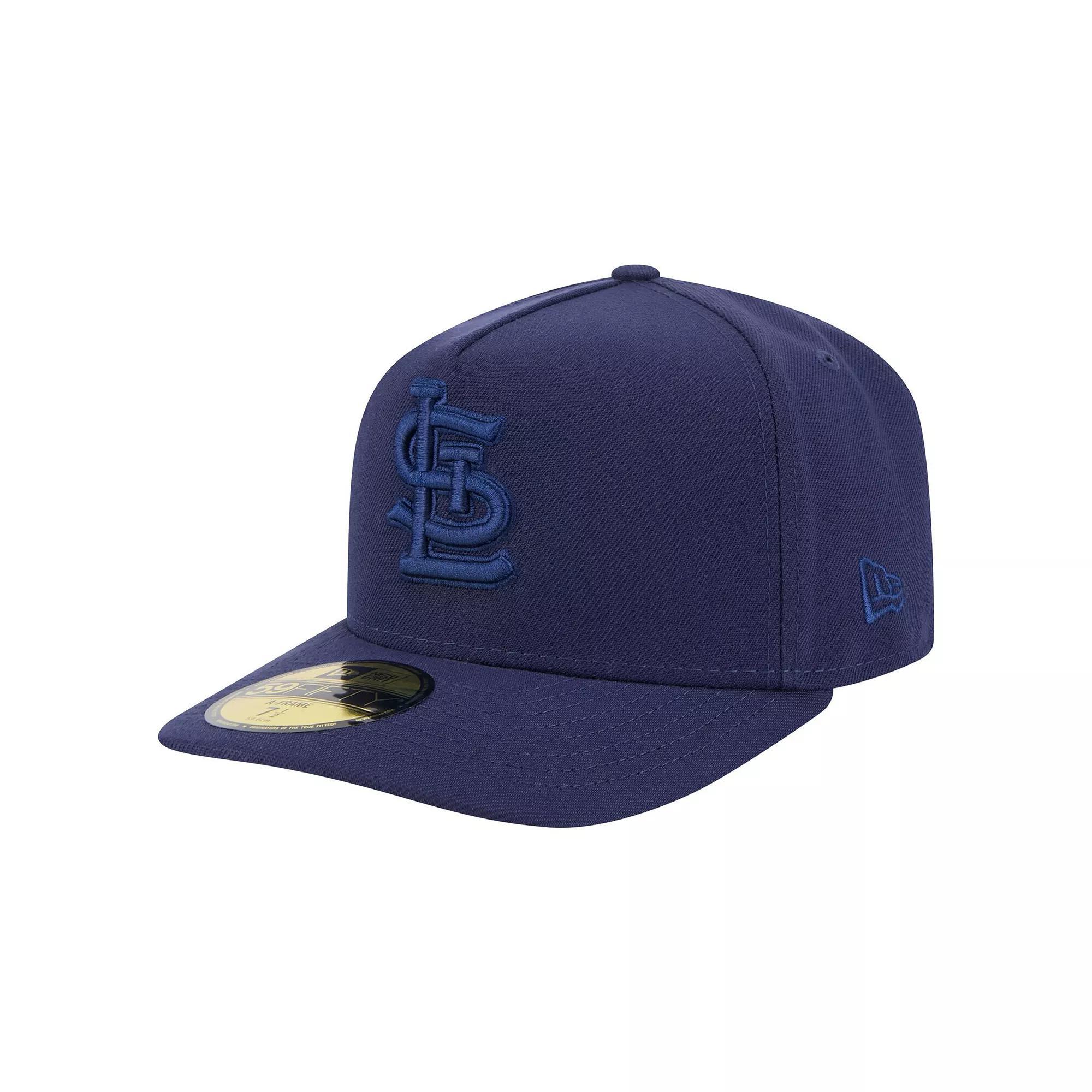 Mens New Era Houston Texans Color Pack A-Frame 59FIFTY Fitted Hat Blue Product Image