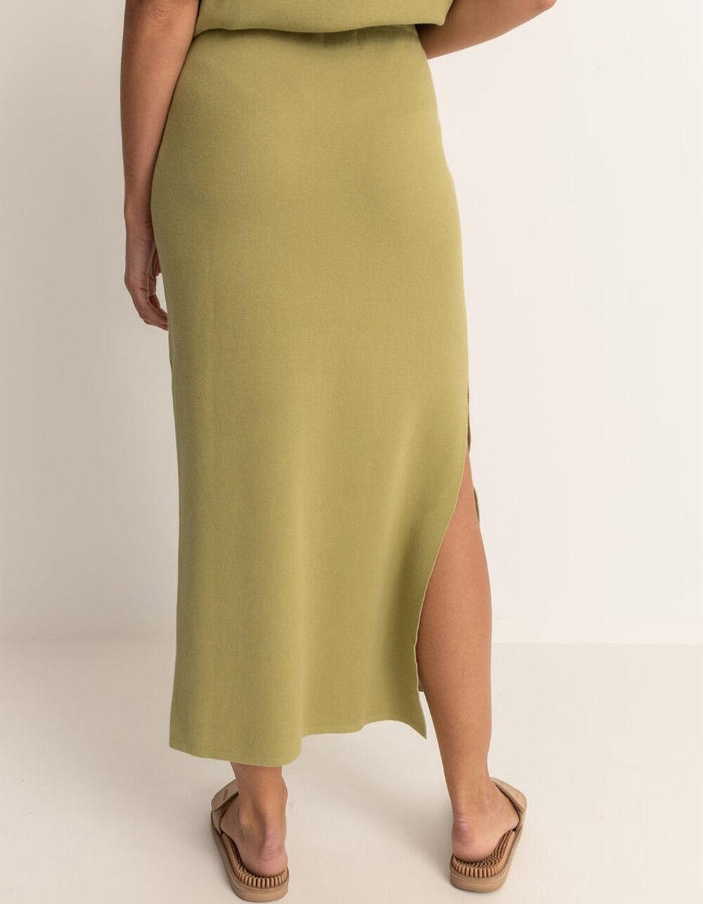 RHYTHM Horizon Knit Womens Midi Skirt - SAGE Product Image