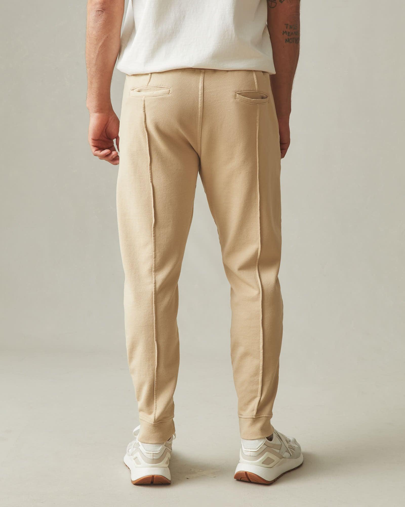 Men's Pintuck French Terry Jogger - Safari Product Image