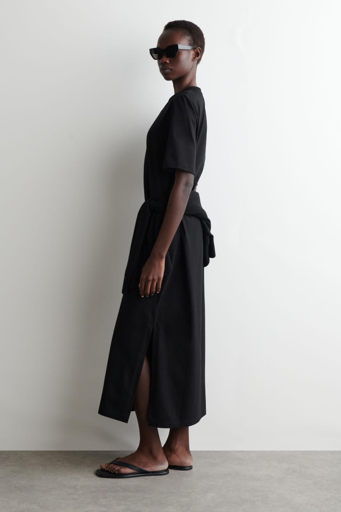 COTTON MIDI T-SHIRT DRESS Product Image
