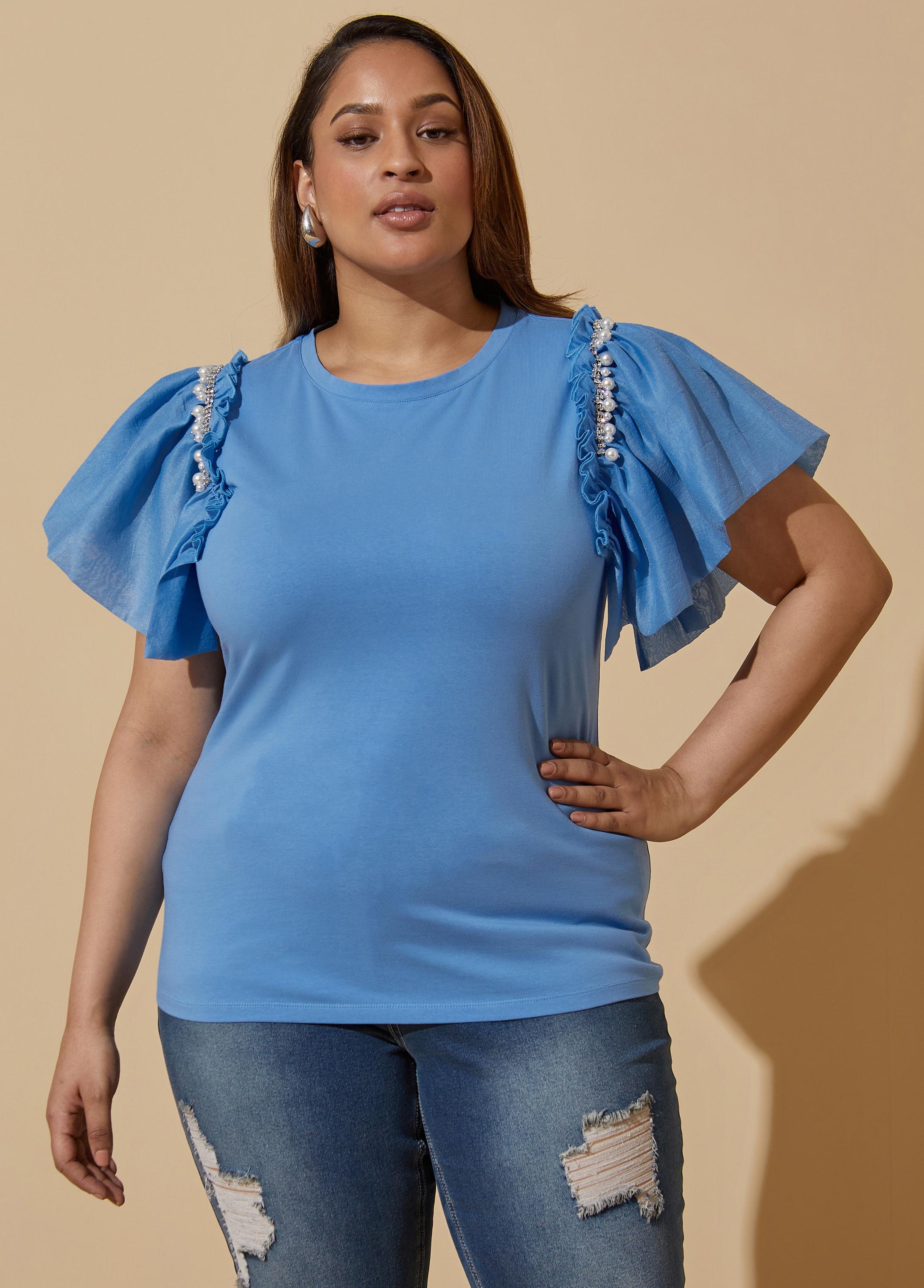 Ruffled Embellished Top Product Image