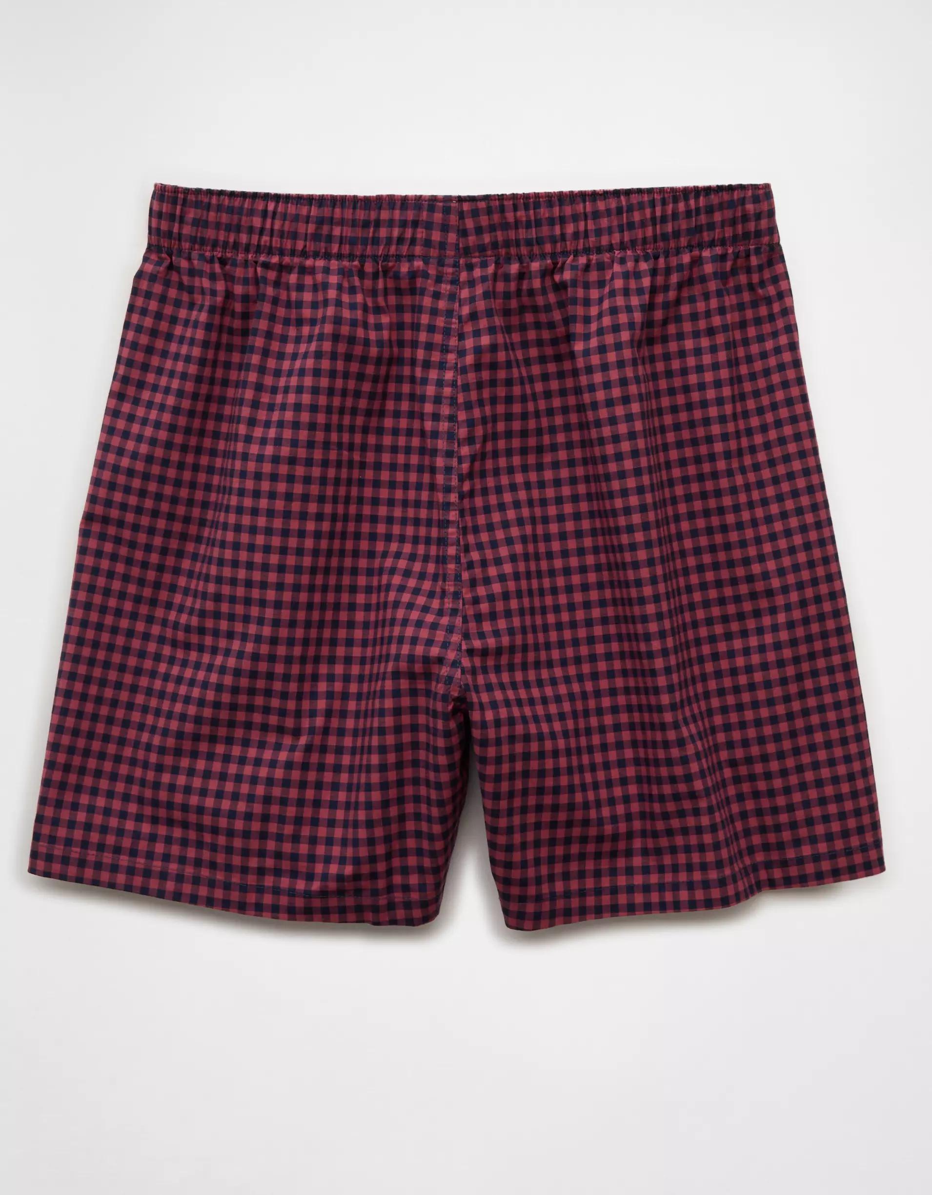 AEO Plaid Stretch Boxer Short Product Image