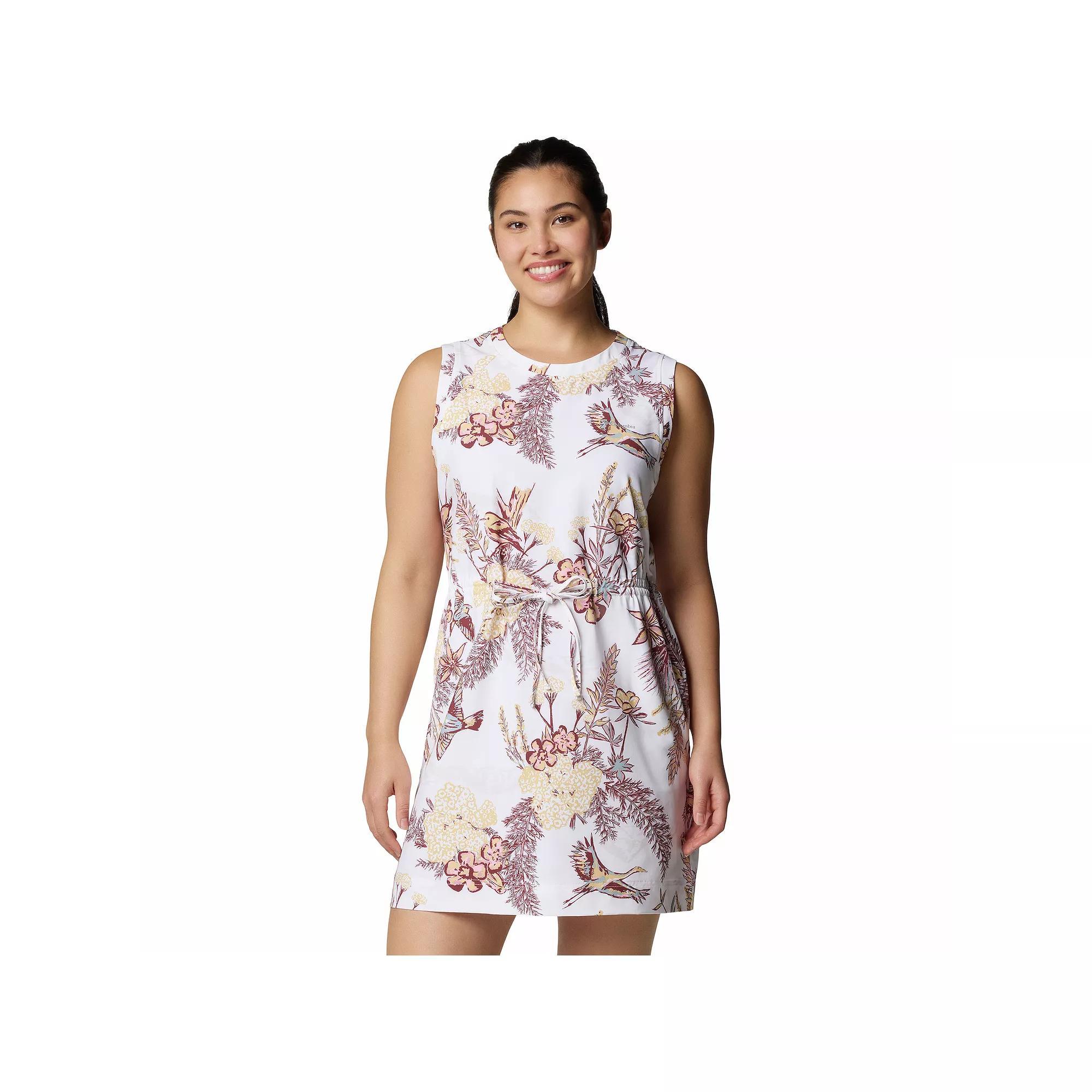 Women's Columbia Bogata Bay Sleeveless Printed Dress, Size: XXL, White Rays Product Image