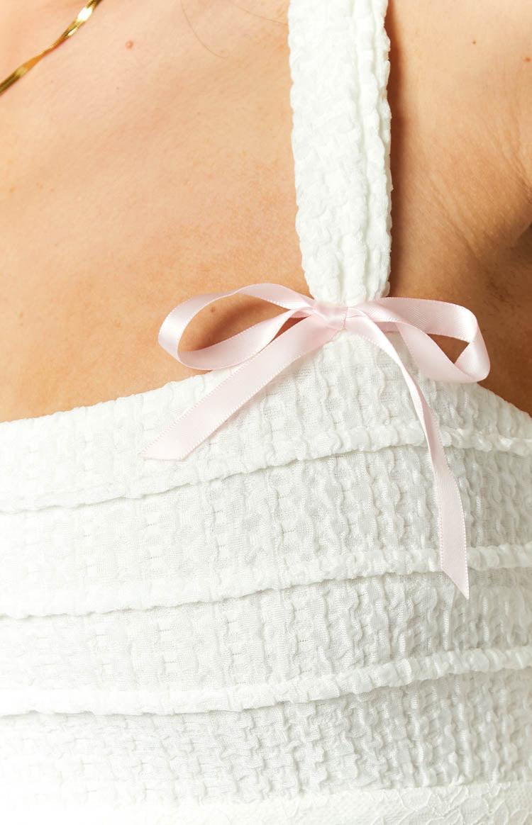 Vida White Bow Top Girls Product Image