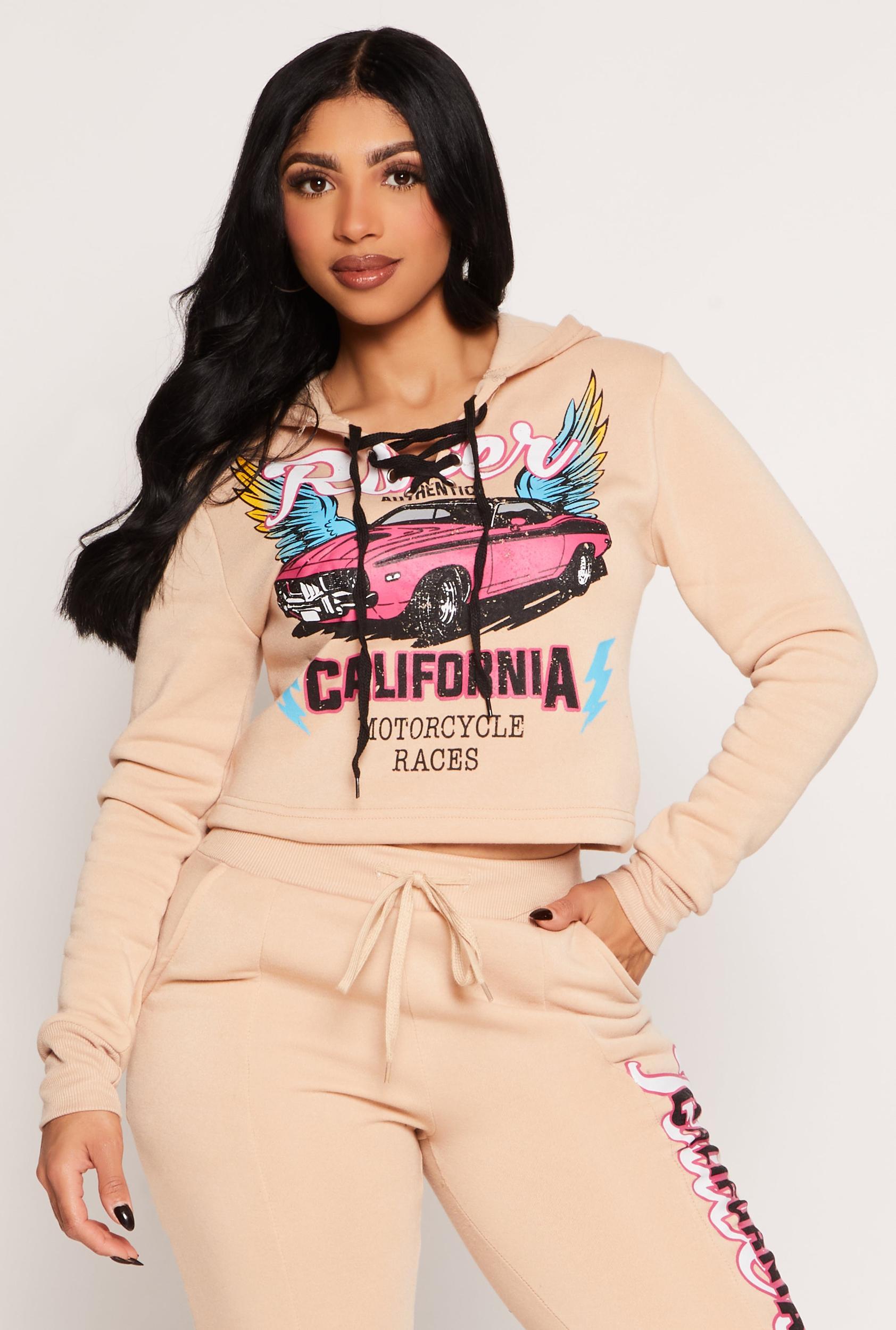 Womens Racer California Hooded Sweatshirt Product Image