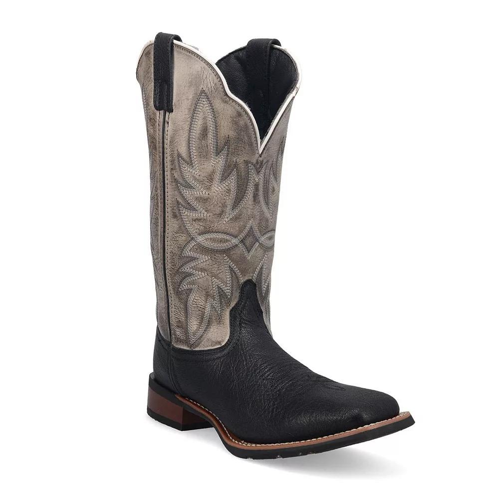 Laredo Isaac Men's Cowboy Boots, Size: 12 Medium, Black Gray Product Image