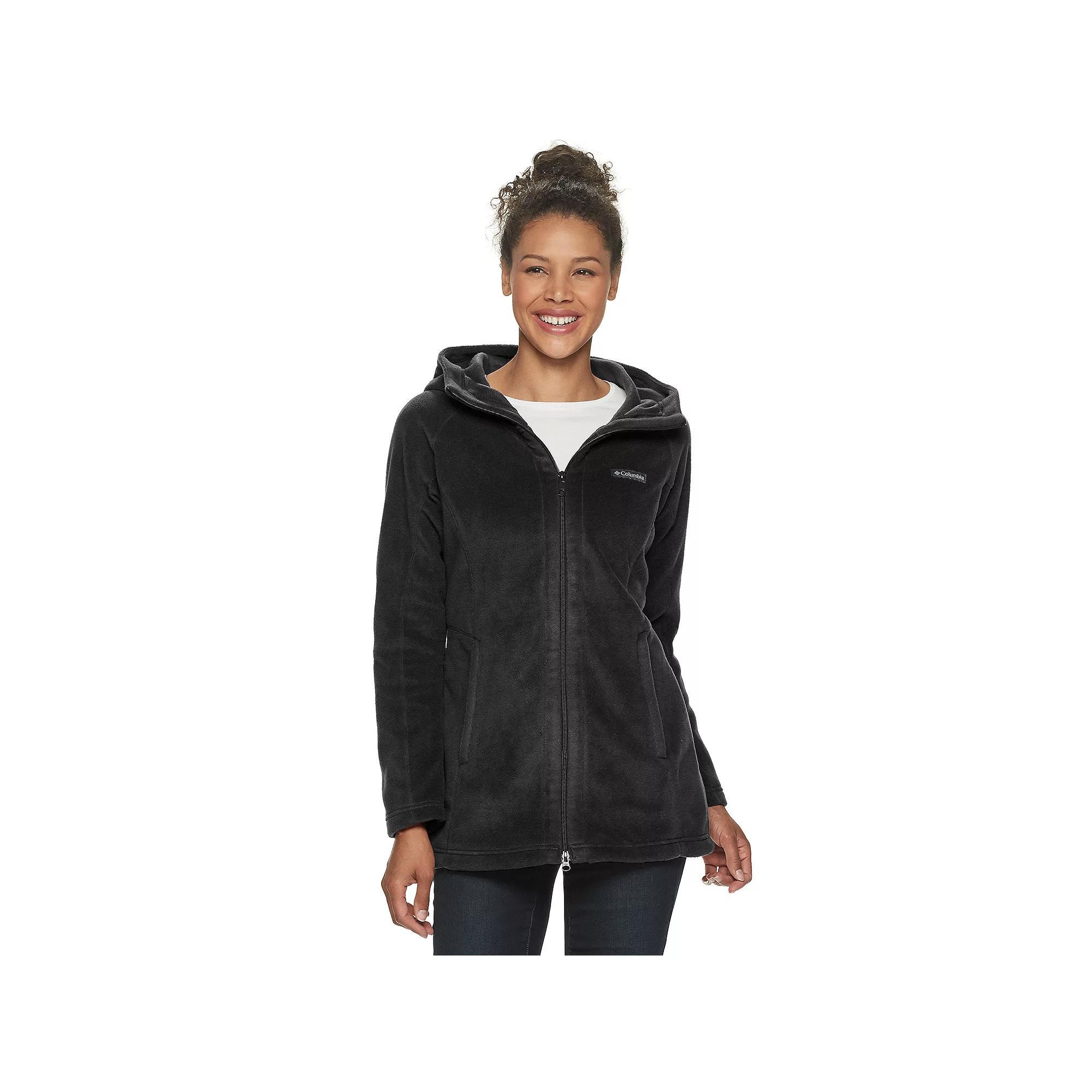 Women's Columbia Benton Springs Fleece Hooded Jacket, Size: Medium, Black Product Image