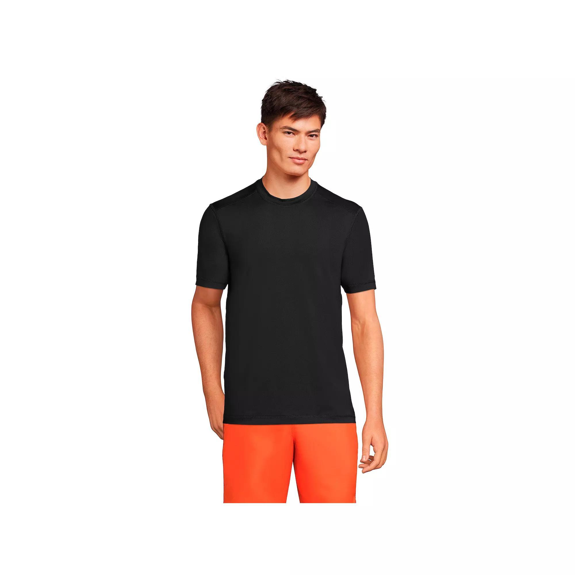 Big & Tall Lands' End SPF Short Sleeve Tee, Men's, Size: XXL Tall, White Product Image