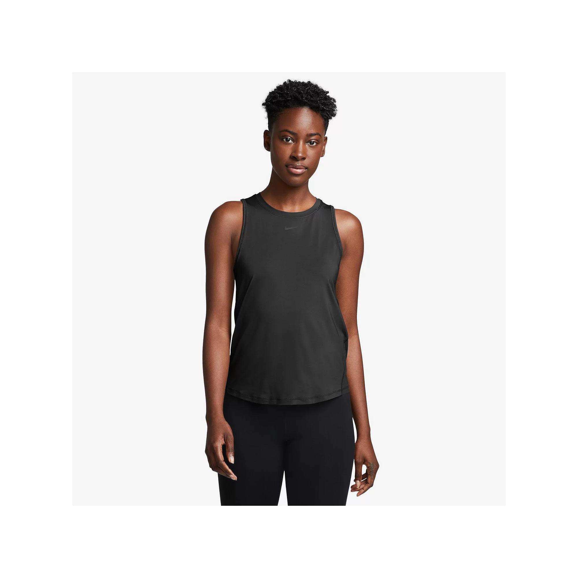 Women's Nike One Dri-FIT Classic Tank Top, Size: Large, Black Product Image