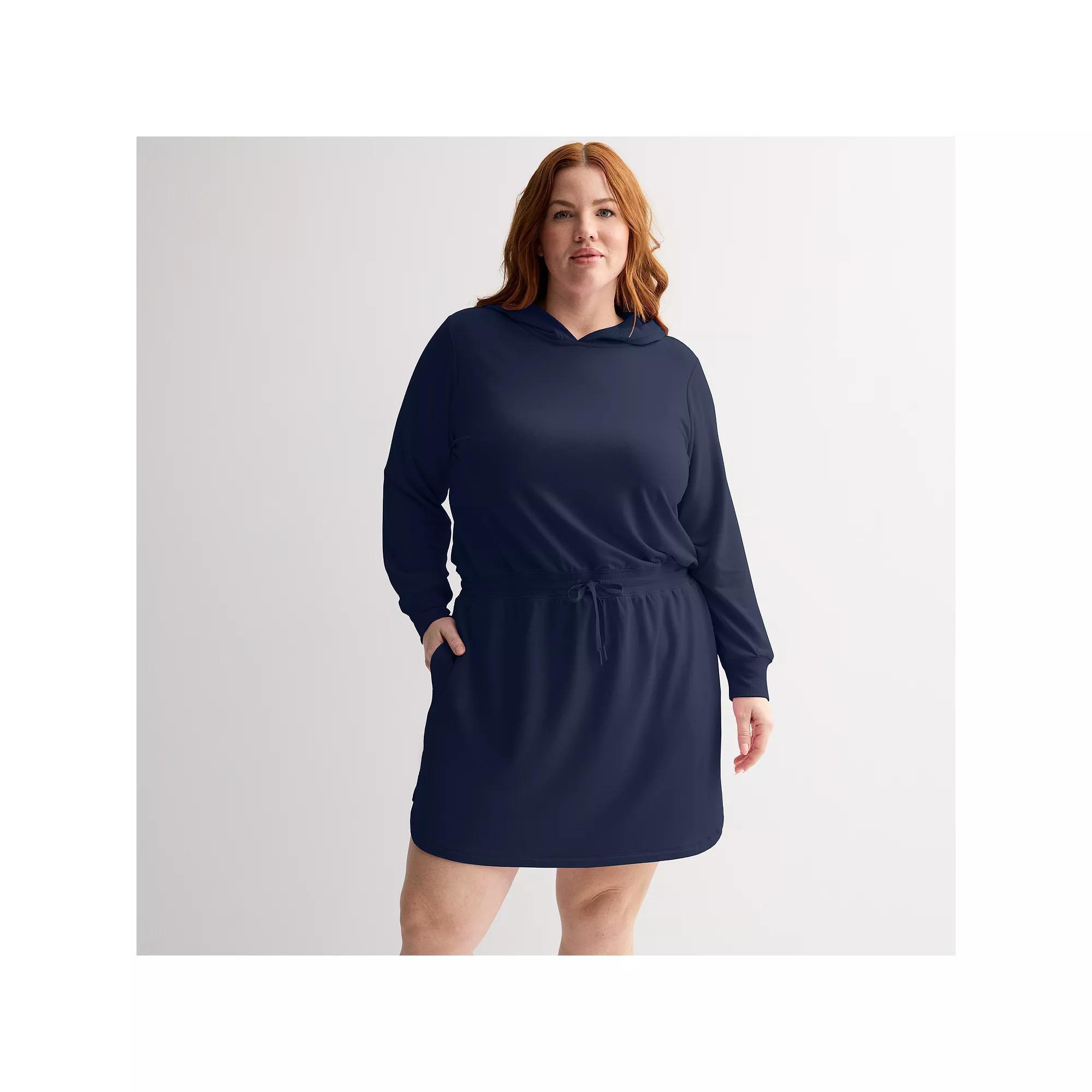 Plus Size Tek Gear® French Terry Dress, Women's, Size: 3XL, Blue Romance Product Image
