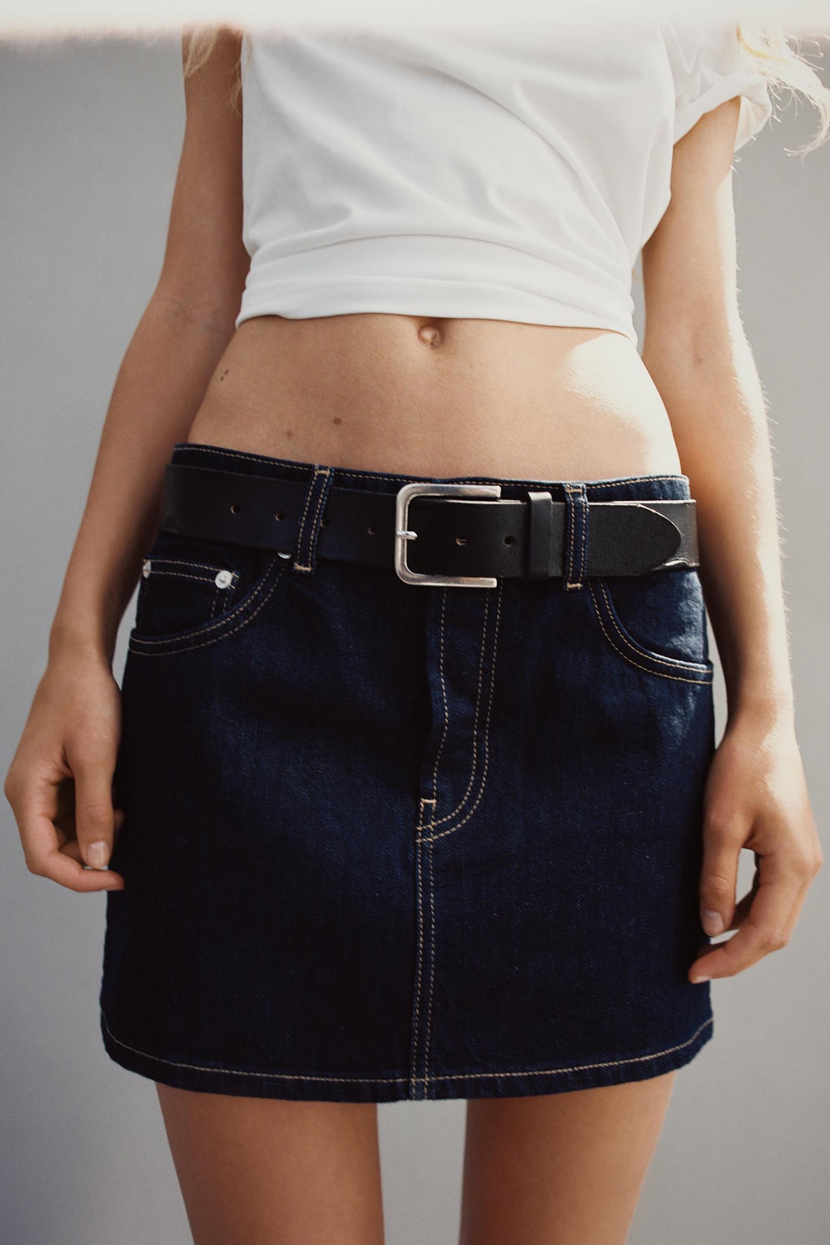 TRF DENIM MINI SKIRT Product Image