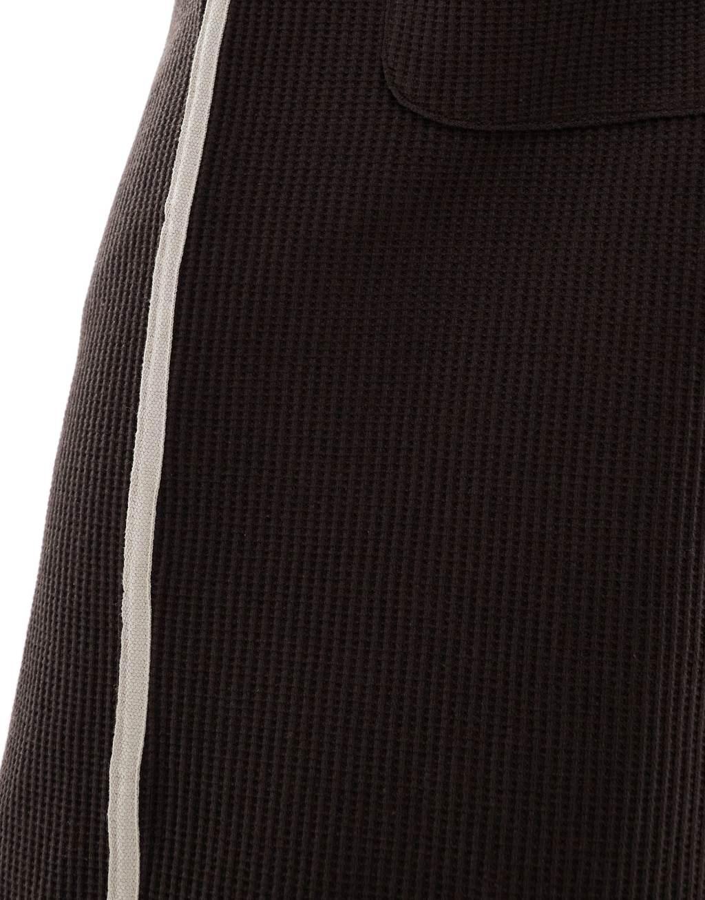 ASOS DESIGN oversized waffle wide leg sweatpants in brown Product Image