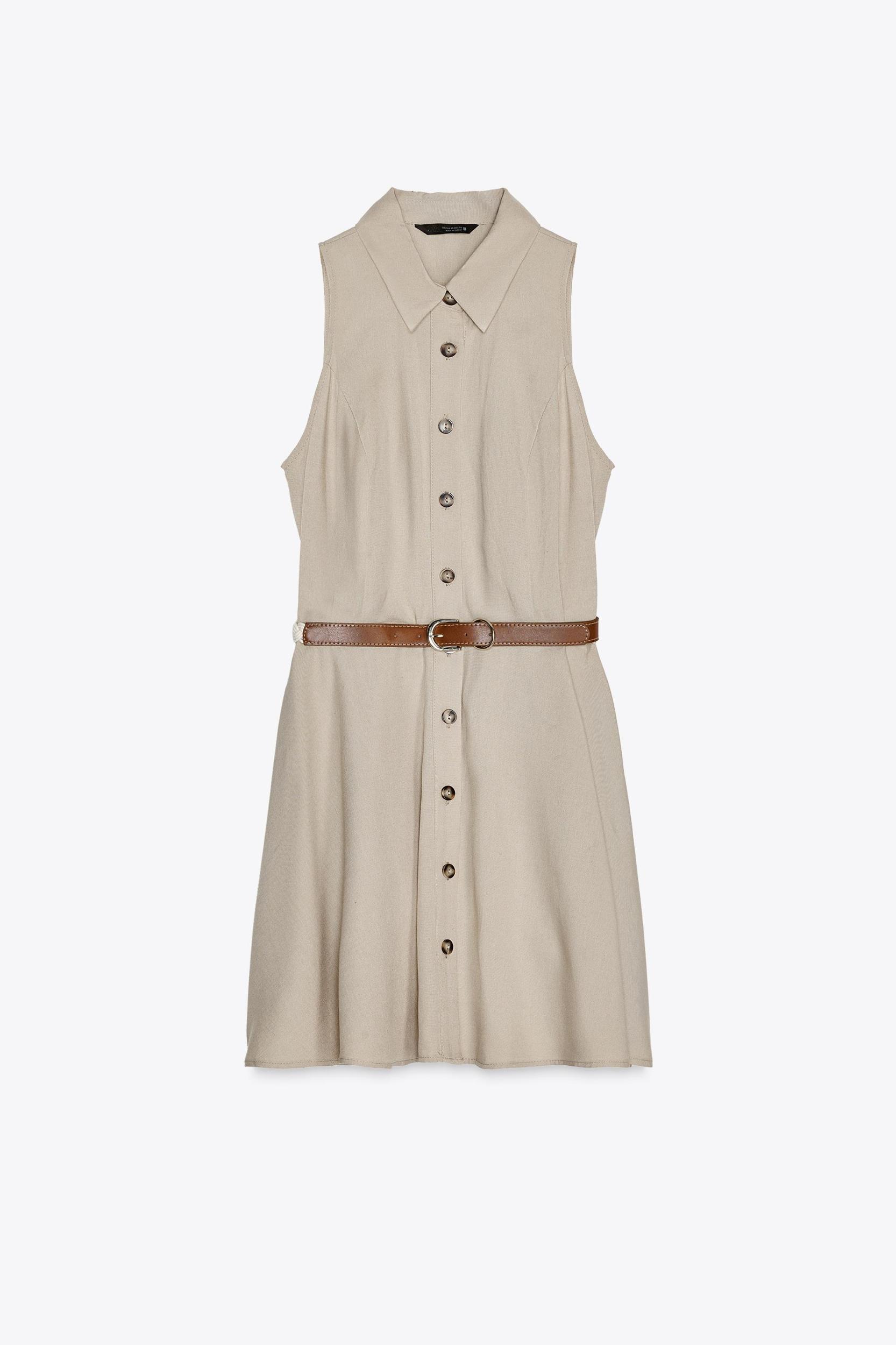 BELTED MINI DRESS Product Image