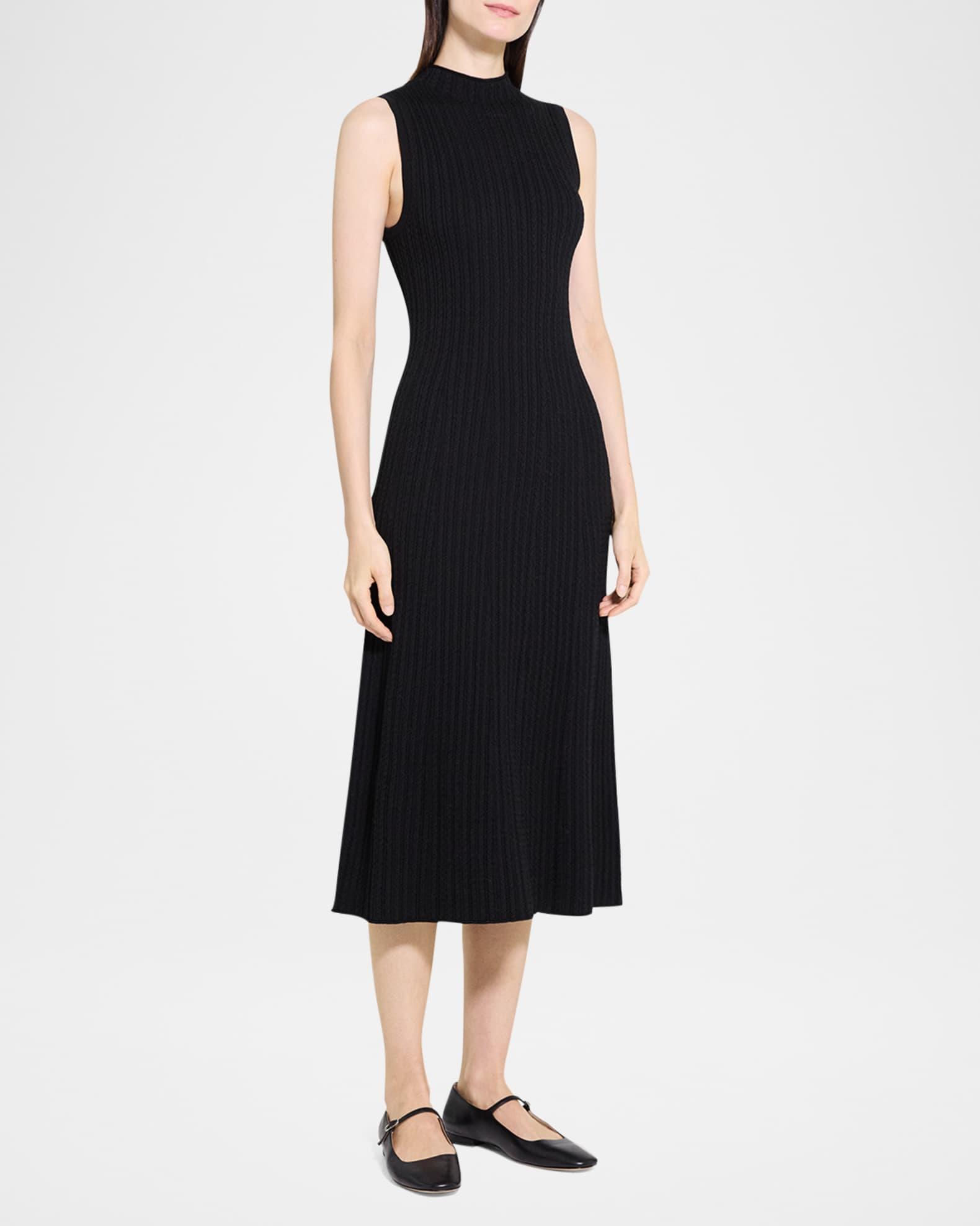 Sleeveless Cable-Knit Midi Dress Product Image