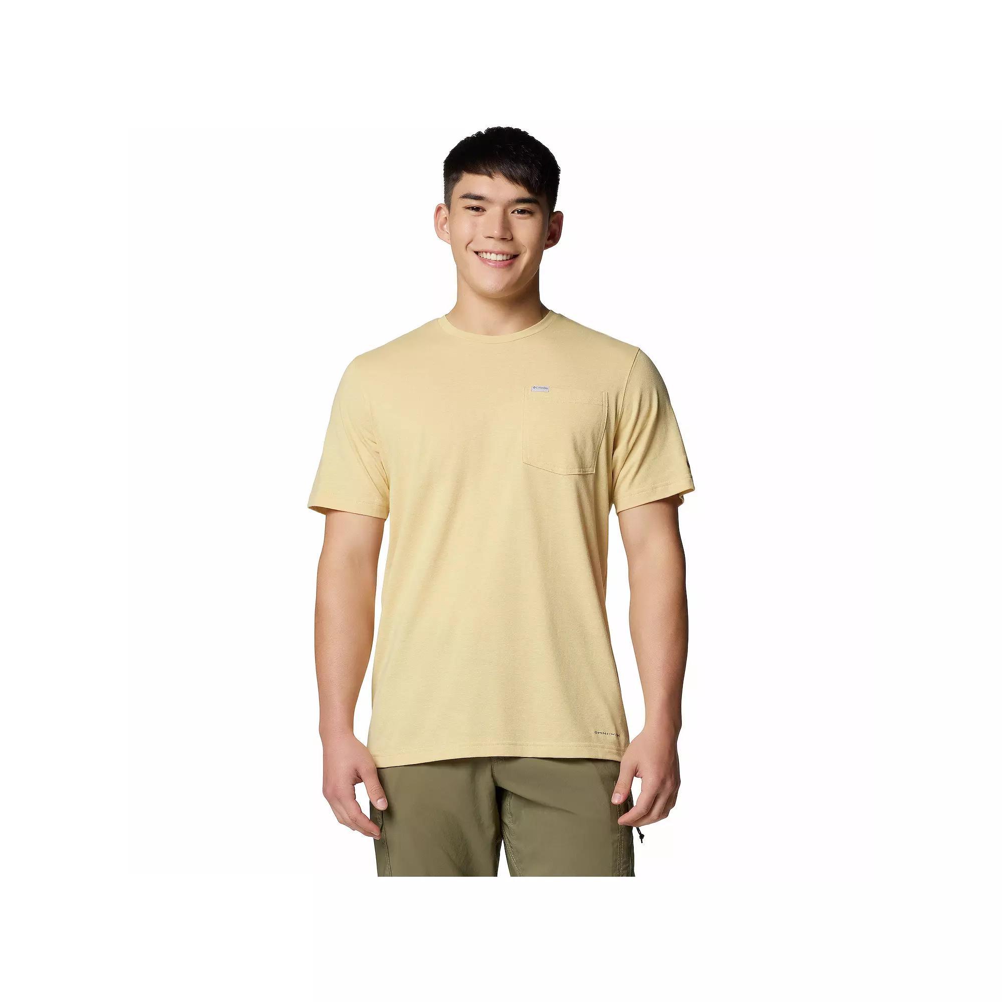 Men's Columbia Thistletown Hills™ Pocket Tee, Size: Small, Safari Grey Product Image