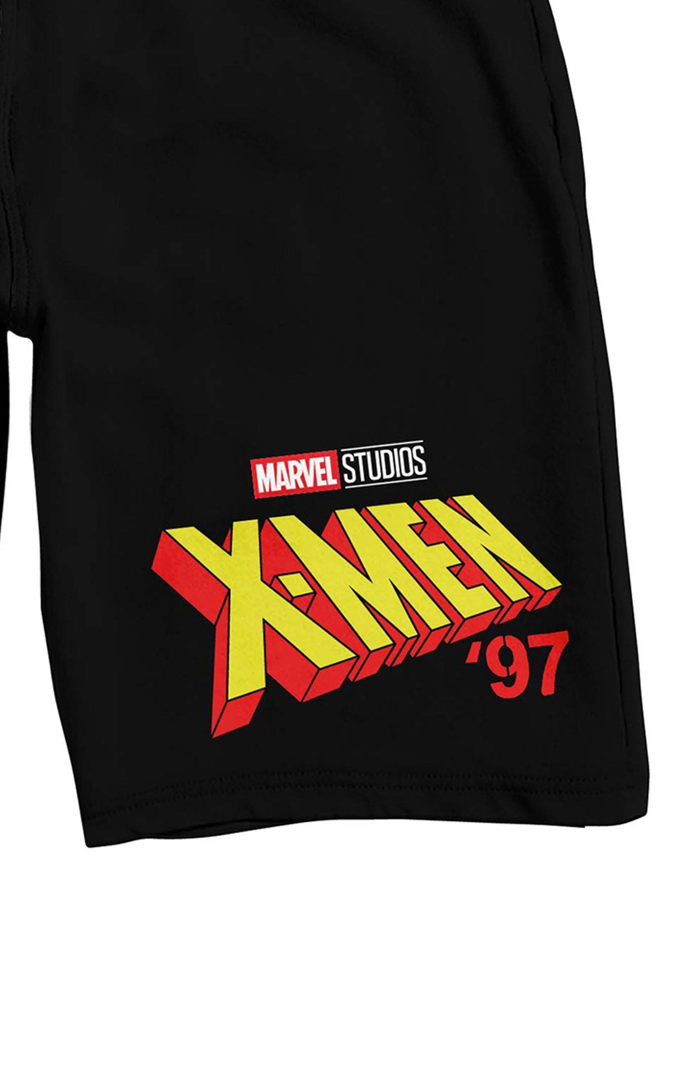 Men's Marvel X- Men 97 Logo Sleep Shorts, Size: XXL, Black Product Image