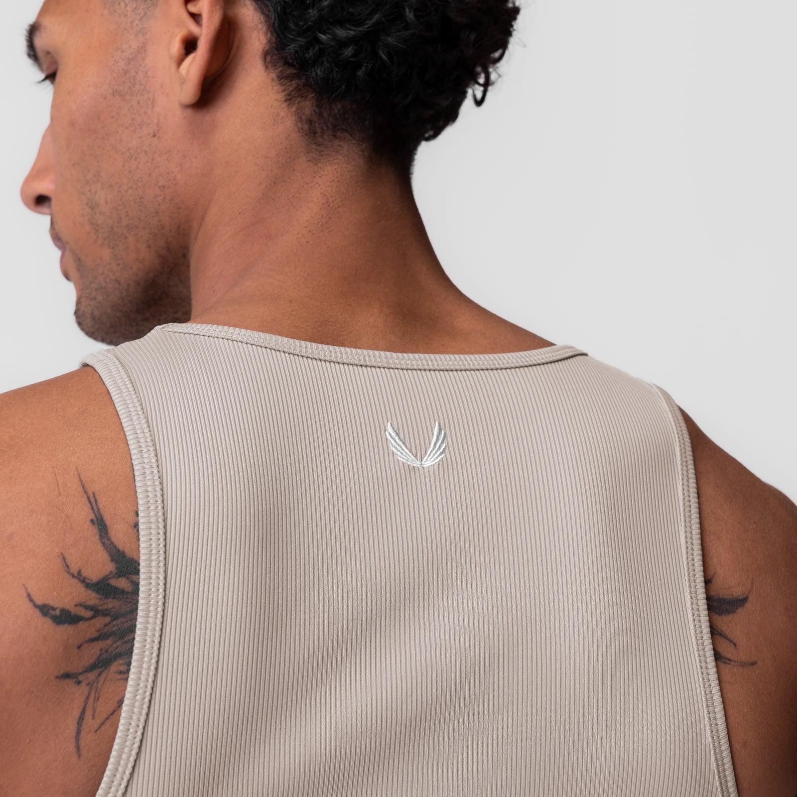 0986. Creora® Tech Ribbed Tank - Chai Product Image