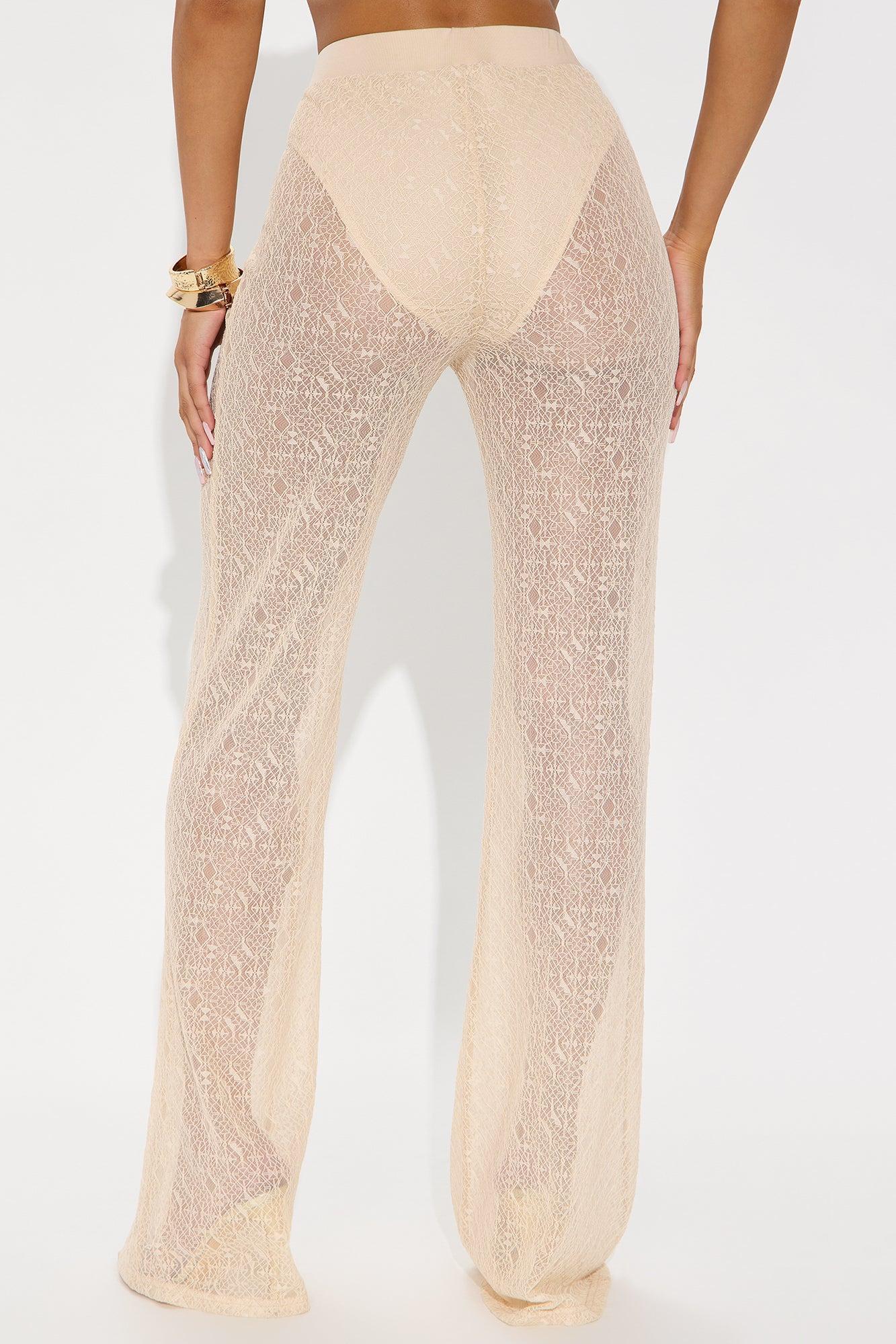 Concert Season Lace Flare Pant - Cream Female Product Image