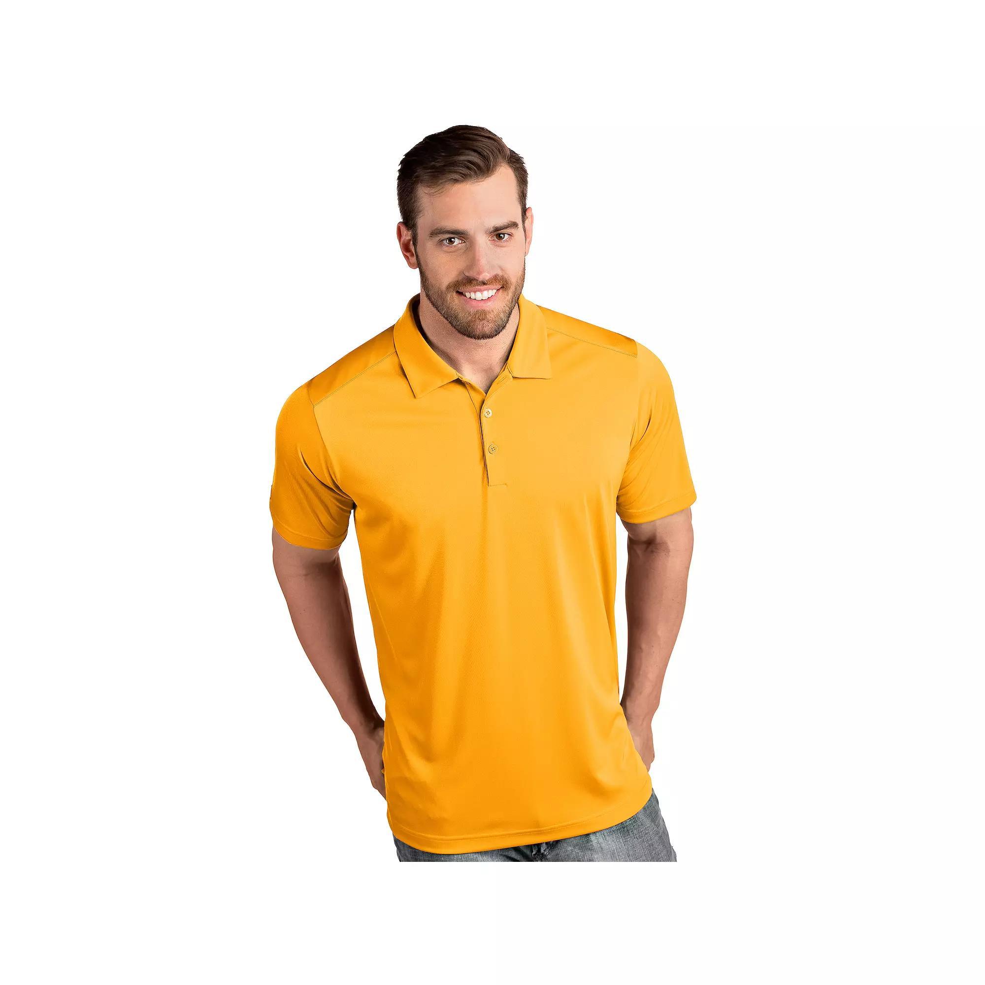 Men's Antigua Tribute Polo, Size: Large, Yellow Product Image